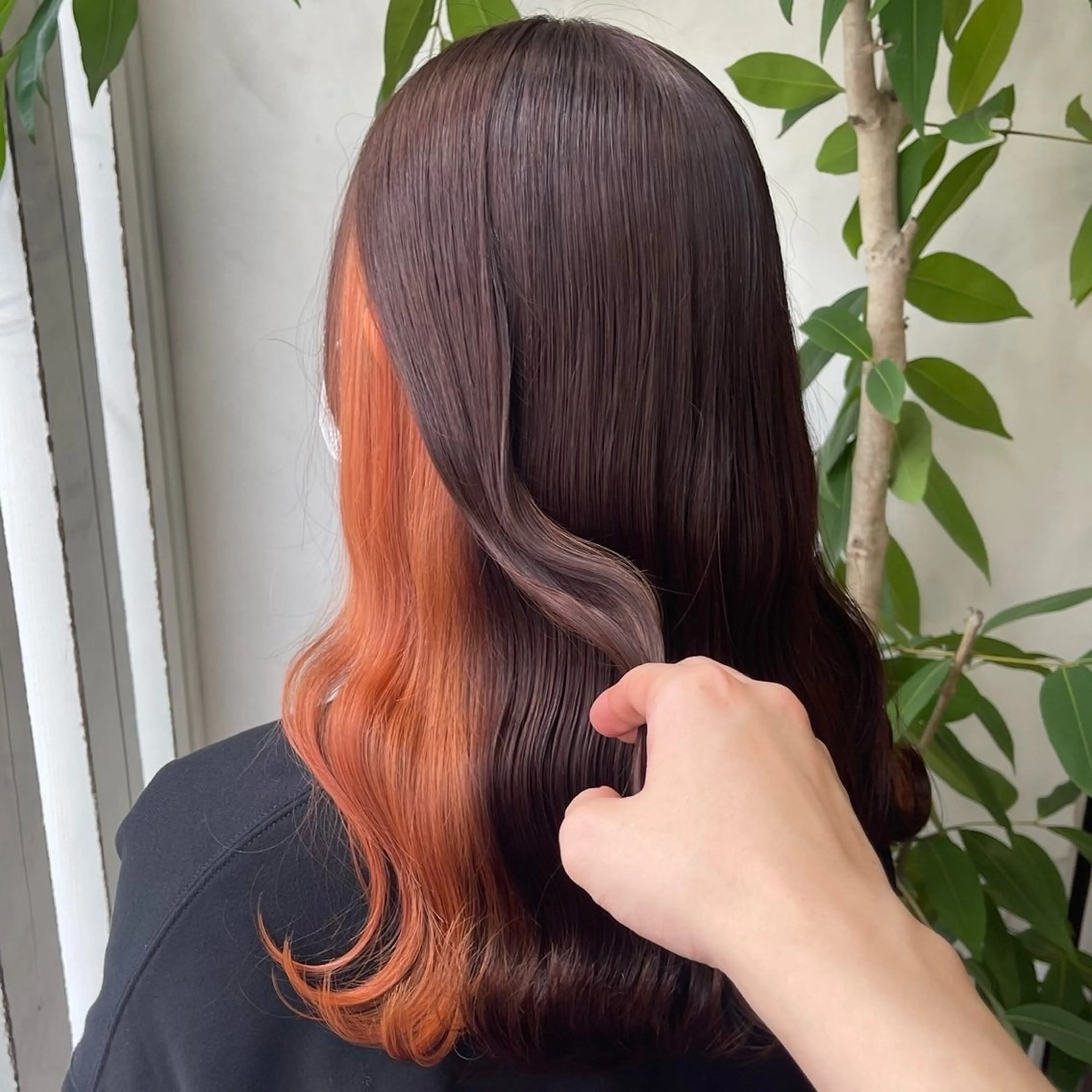 ロング カラー ヘアカラー トリートメント 梅原 姫🍬🐰のヘアスタイル