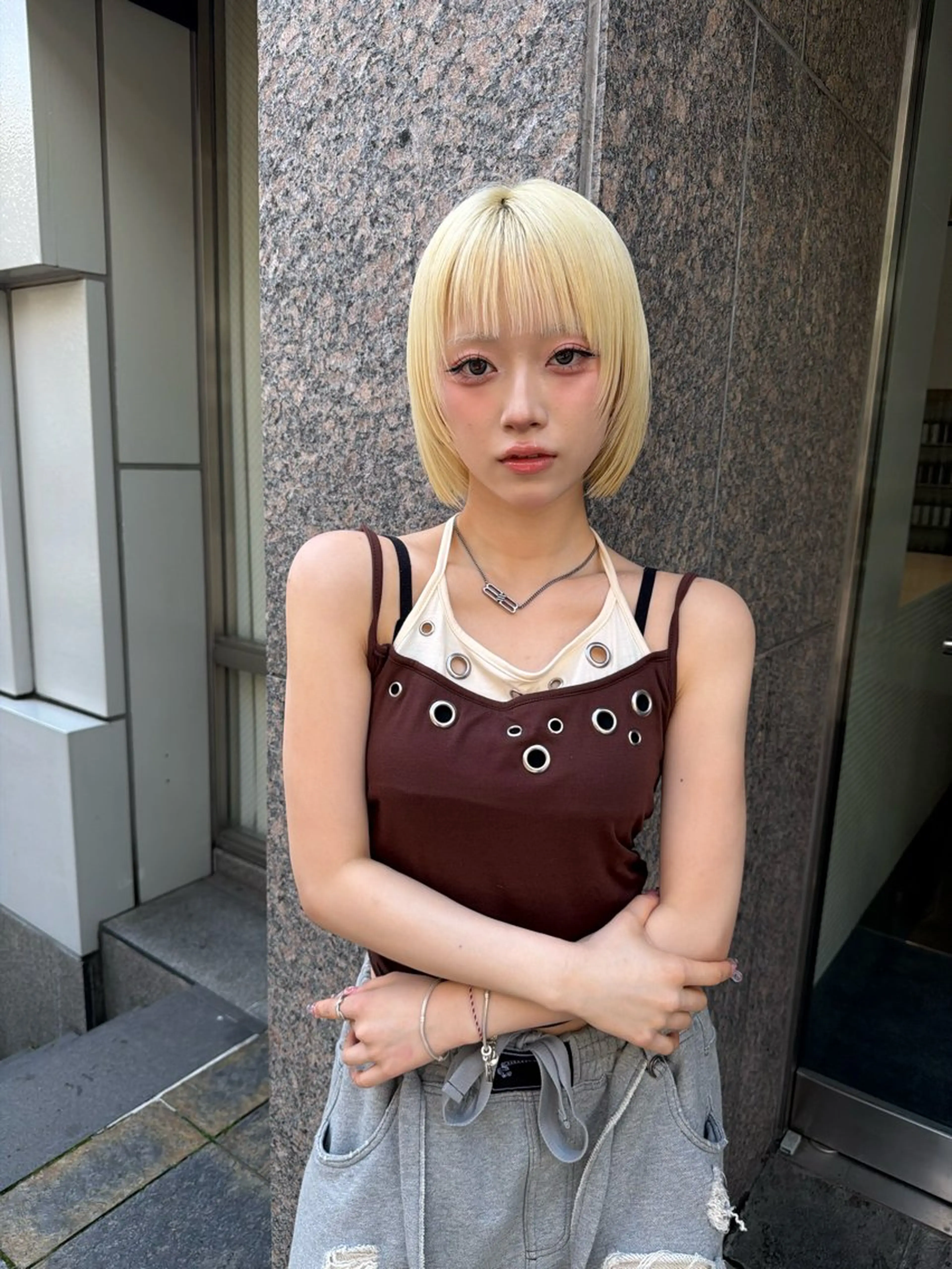 ショート カラー ショートボブ ブリーチ ブロンド ケアブリーチ 透明感カラー カット ヘアカラー 💎透明感カラー特化 💎TAISEIのヘアスタイル