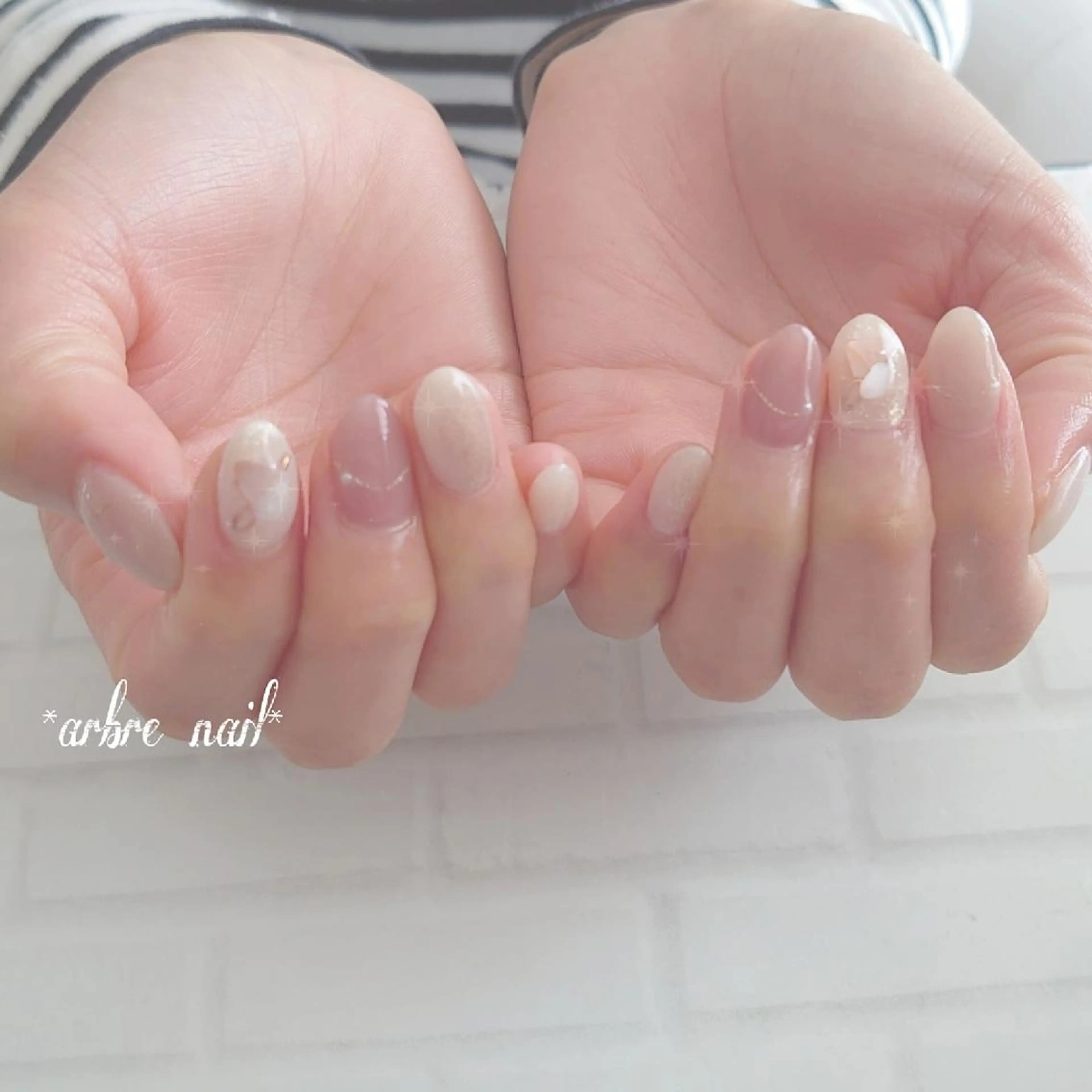 ネイル ＊arbre nail＊.アーブルネイル所属・✯.。 arbre  nail 。✯.のネイルデザイン