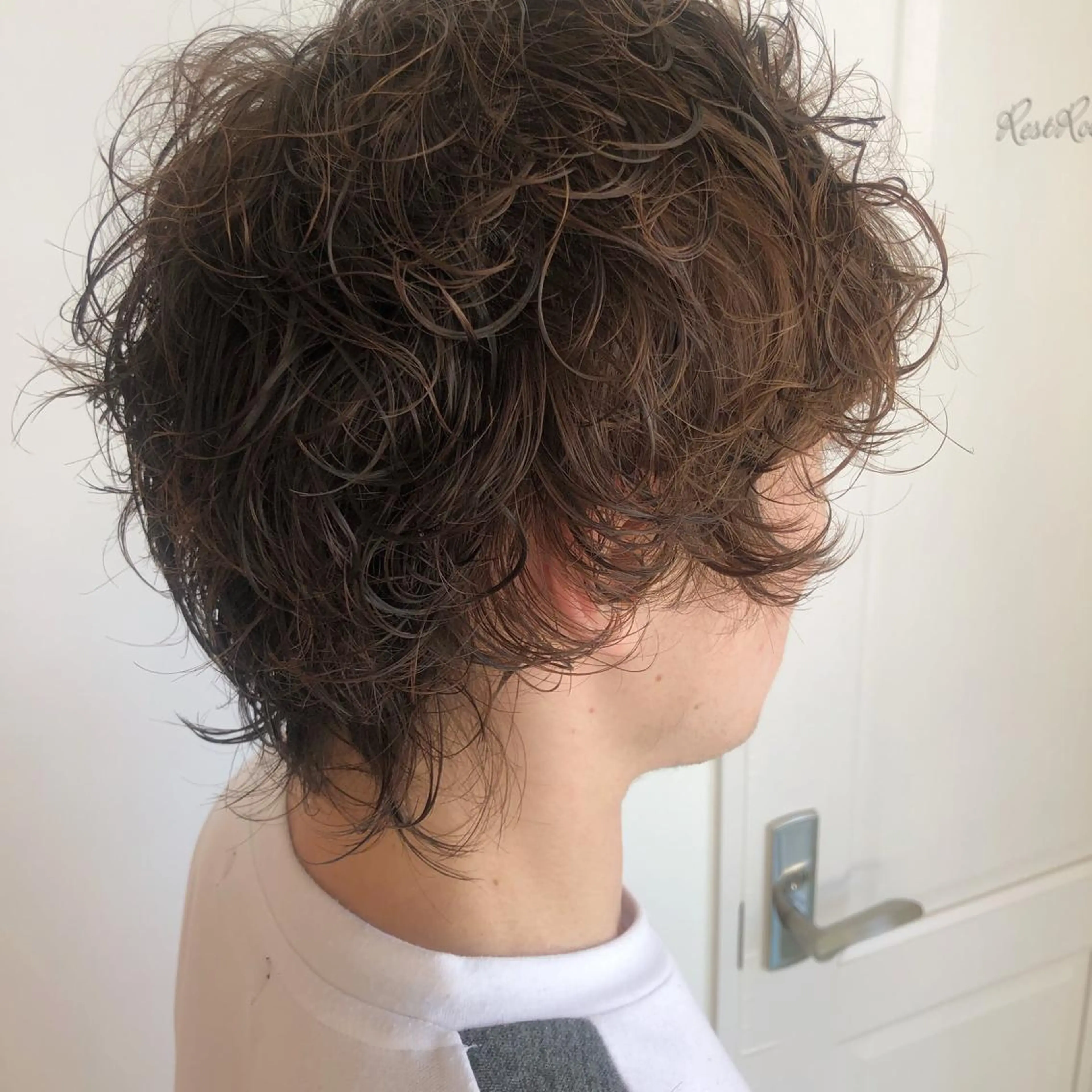 ショート パーマ ウルフカット カット パーマ ヤマモト マイのヘアスタイル