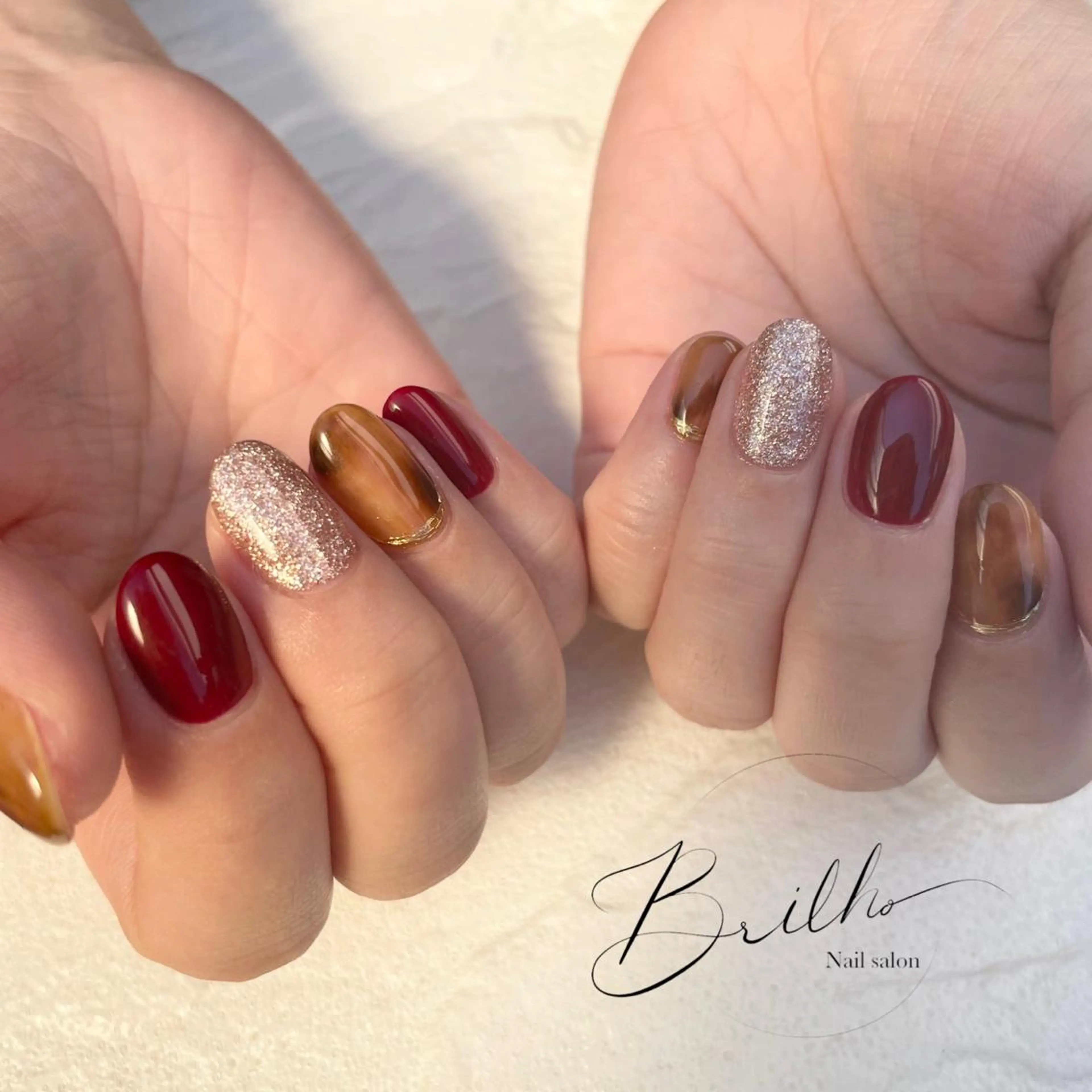 ミディアム Brilho SERIHOのネイルデザイン