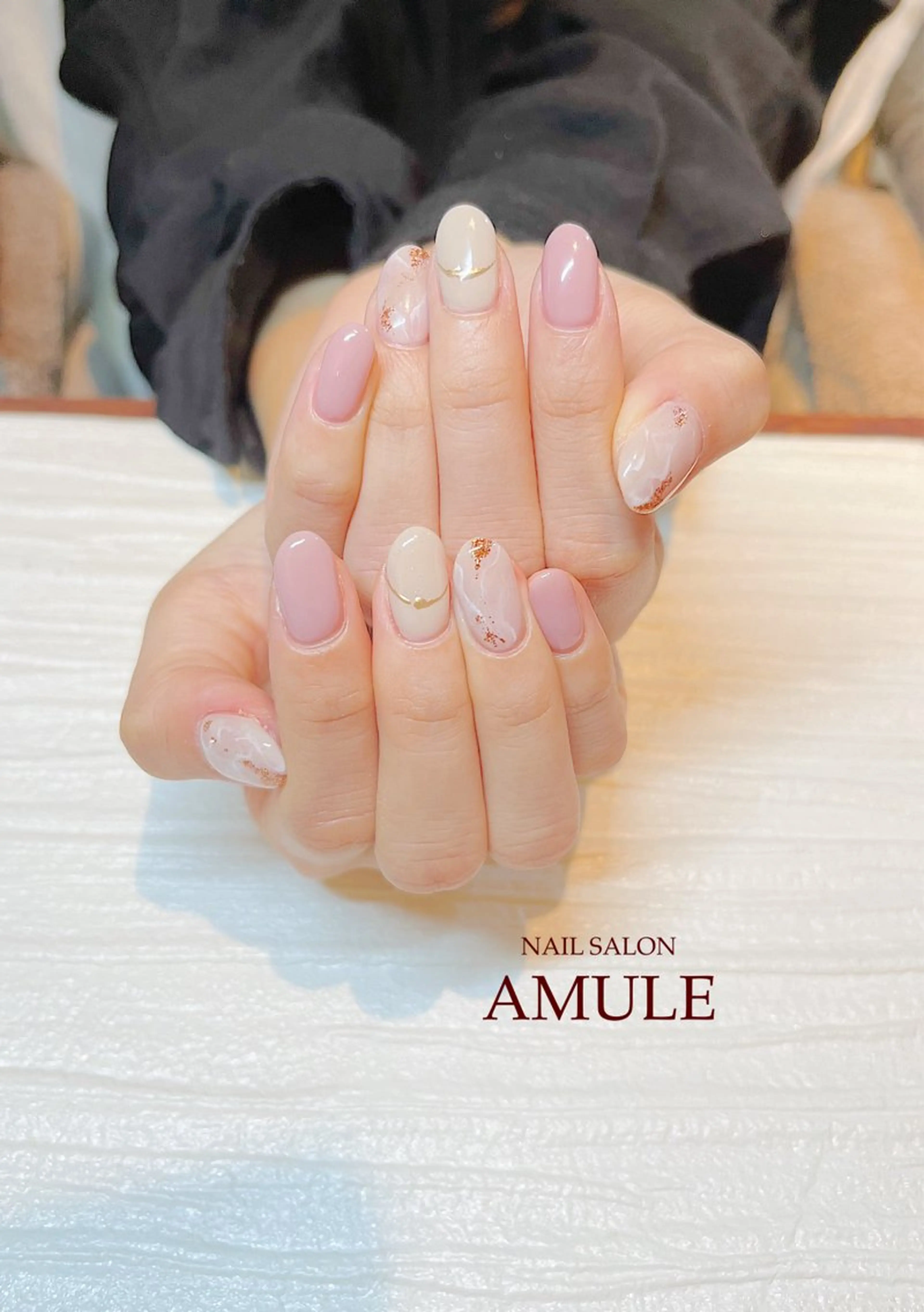 ネイル アートネイル ジェルネイル ミラーネイル ニュアンスネイル ワンカラーネイル ハンドネイル NAILSALON AMULEのネイルデザイン