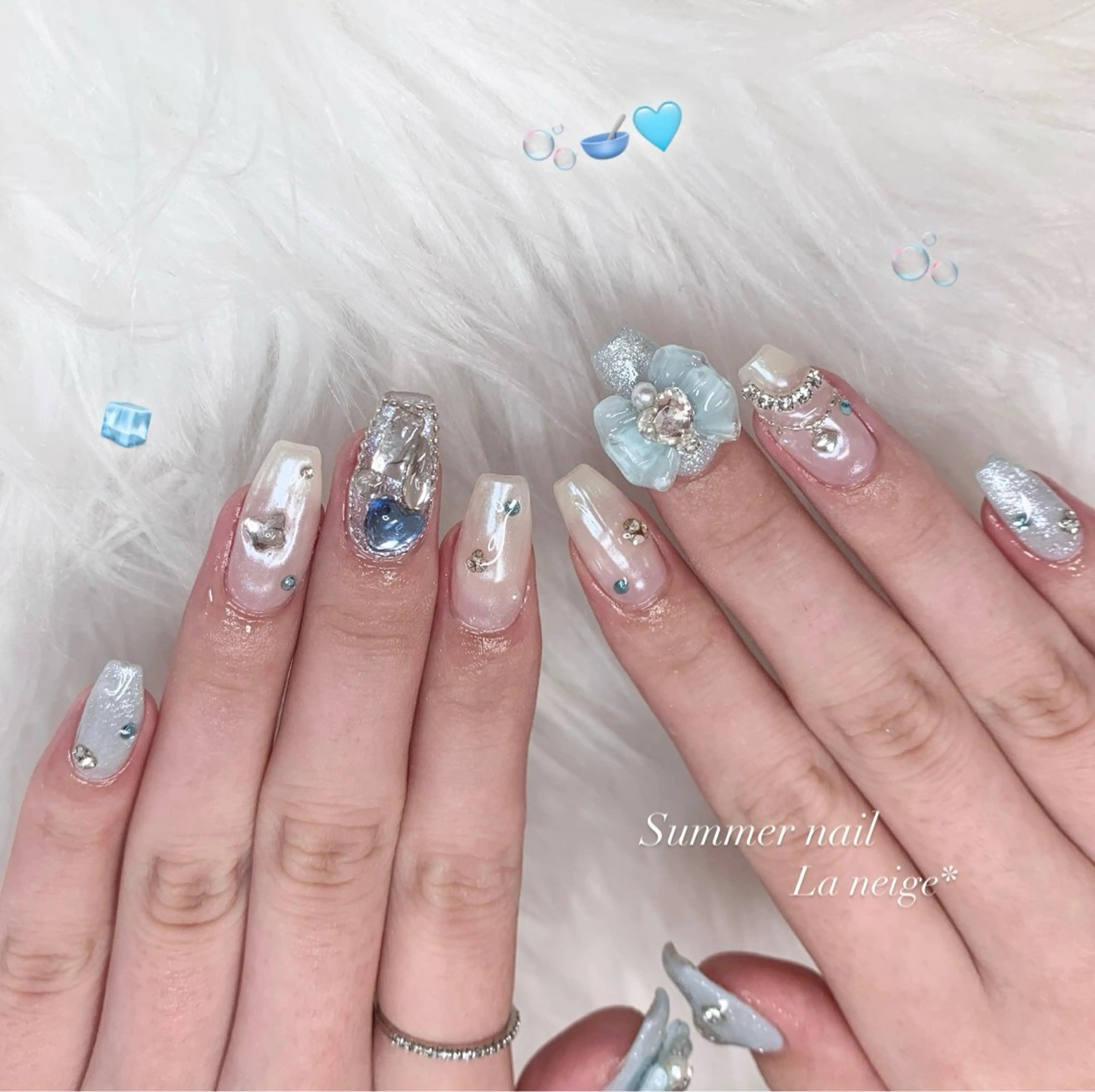 ネイル ハンドネイル La neige* yuki 🐩🌙のネイルデザイン