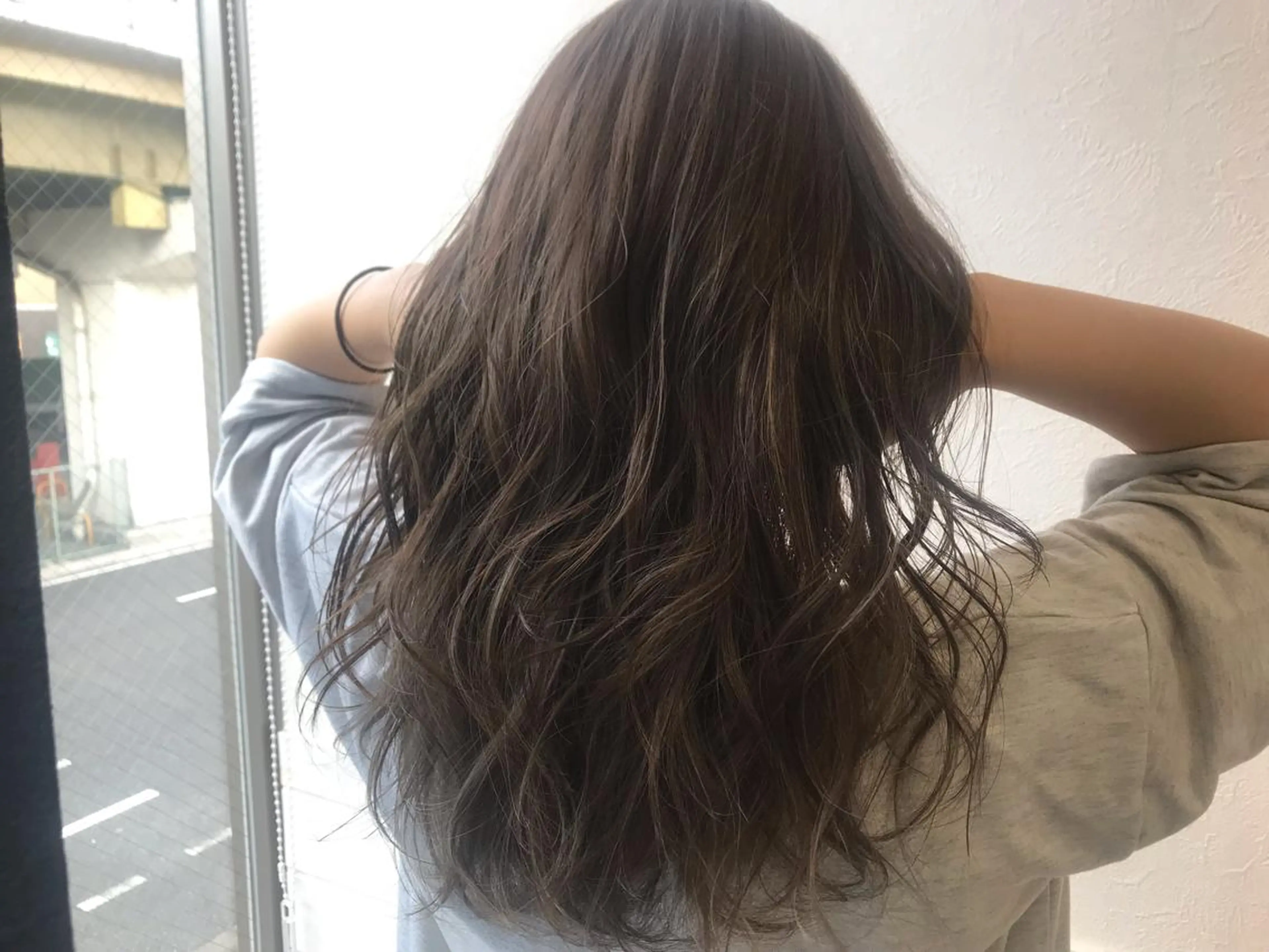 ロング カラー ヘアアレンジ ハイライトカラー ハイライト 蔵前🫧韓国風レイヤ ーカット🫧KAHOのヘアスタイル