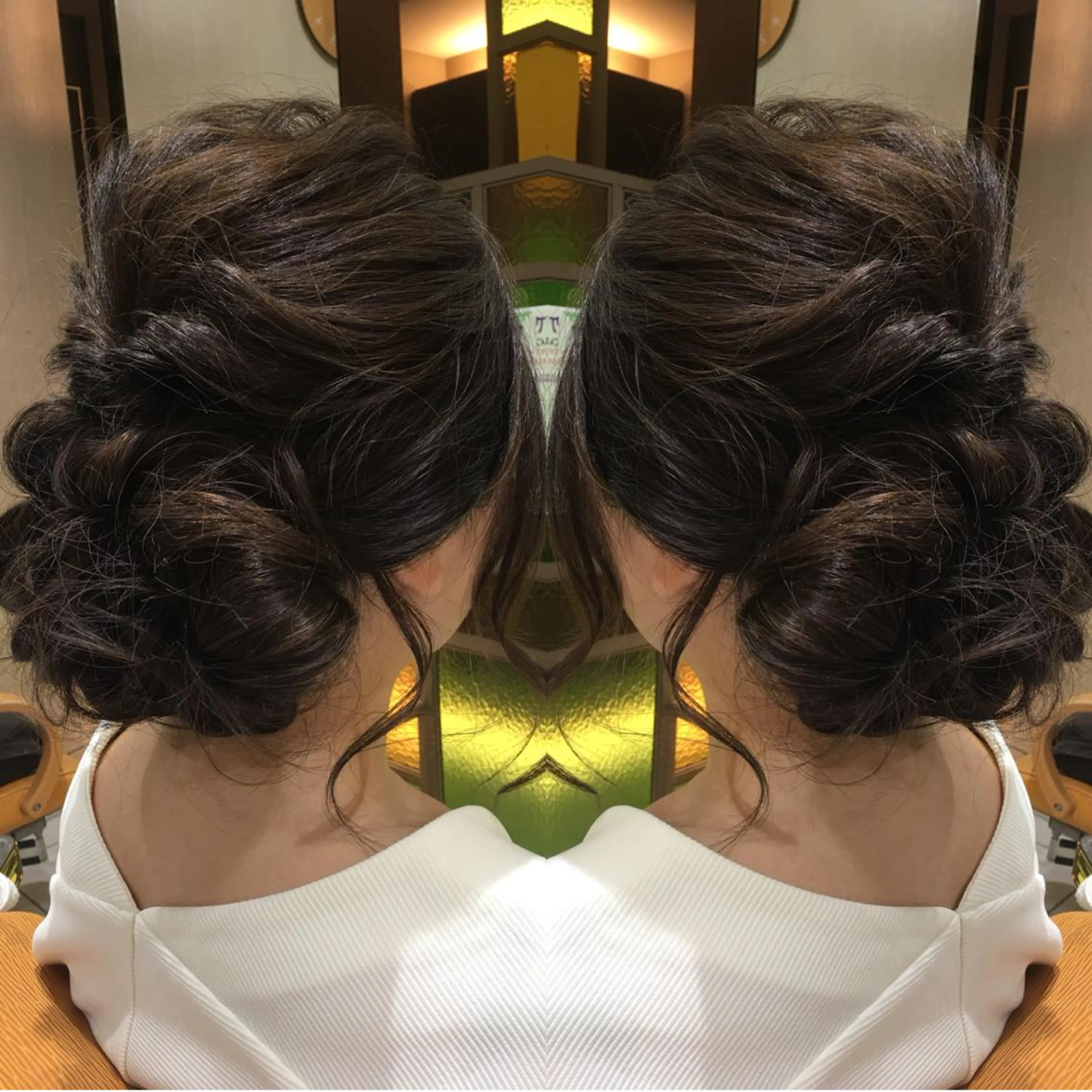 ミディアム ヘアアレンジ Blossom大塚 ディレクター永野のヘアスタイル