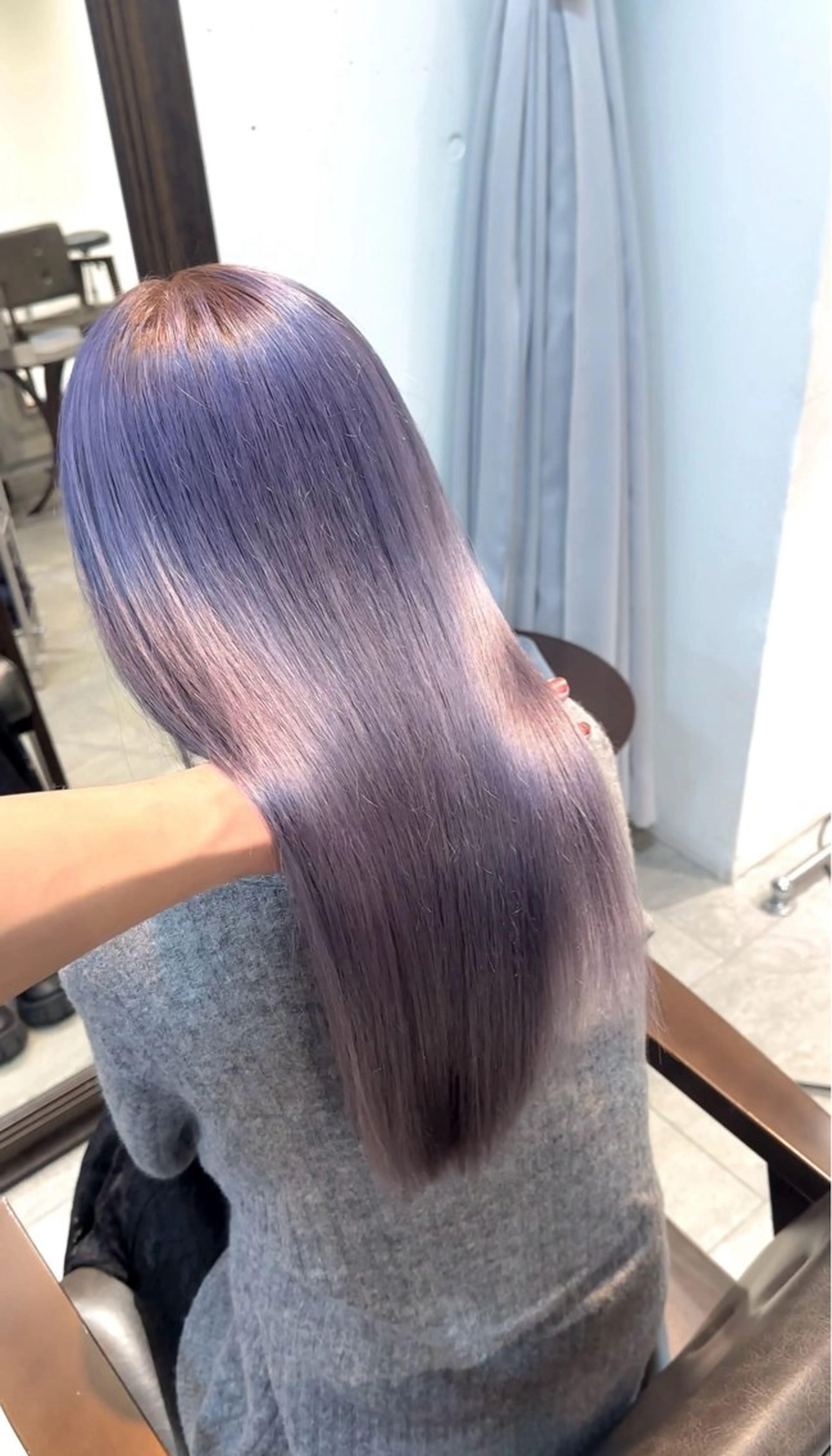 ロング カラー パーマ ヘアアレンジ ヘアカラー トリートメント ブリーチカラー🤍 颯馬🐈‍⬛のヘアスタイル