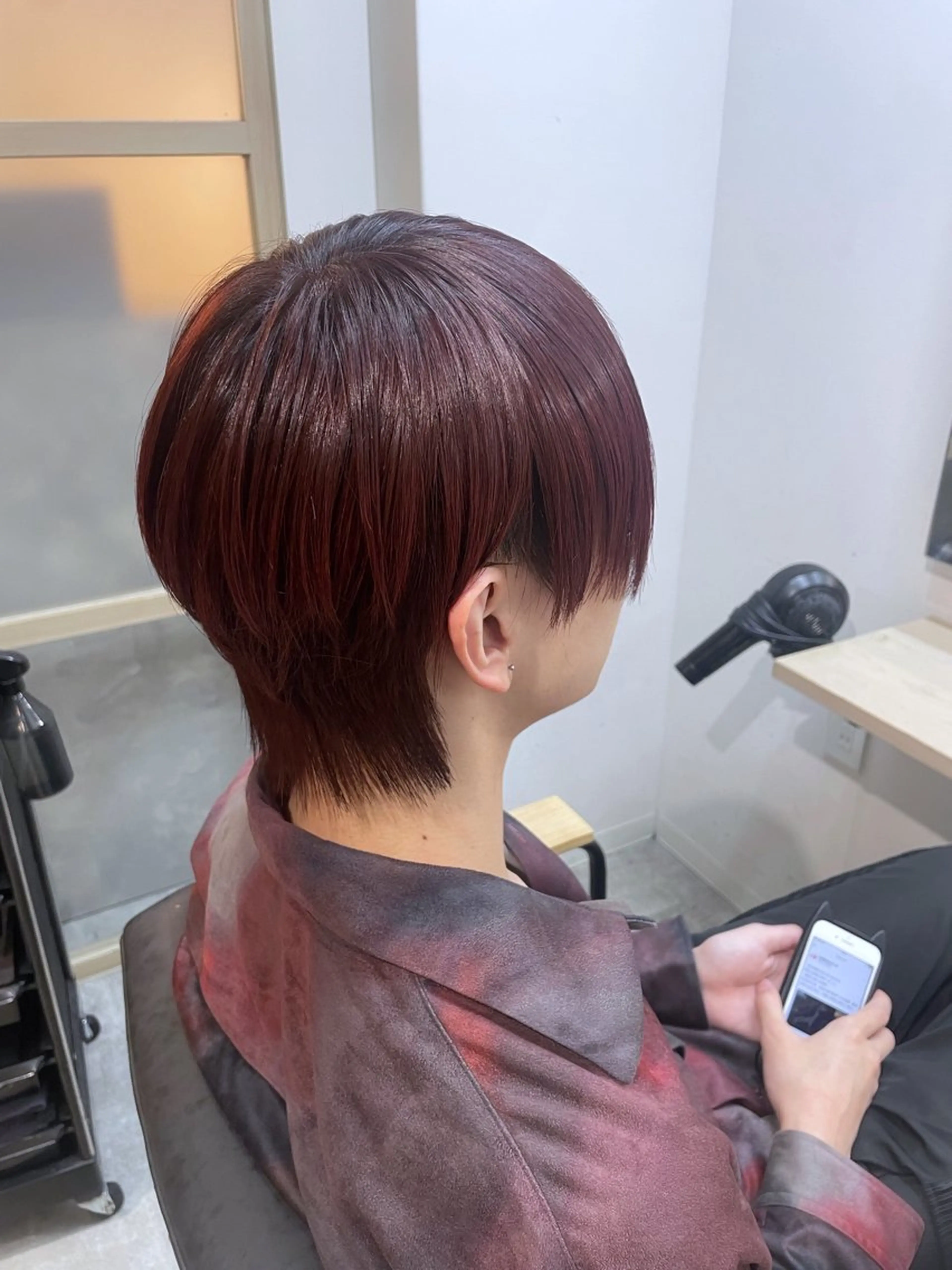 ミディアム カラー メンズ ☁️ケアブリーチ￤ ウルフ￤Shioriのヘアスタイル