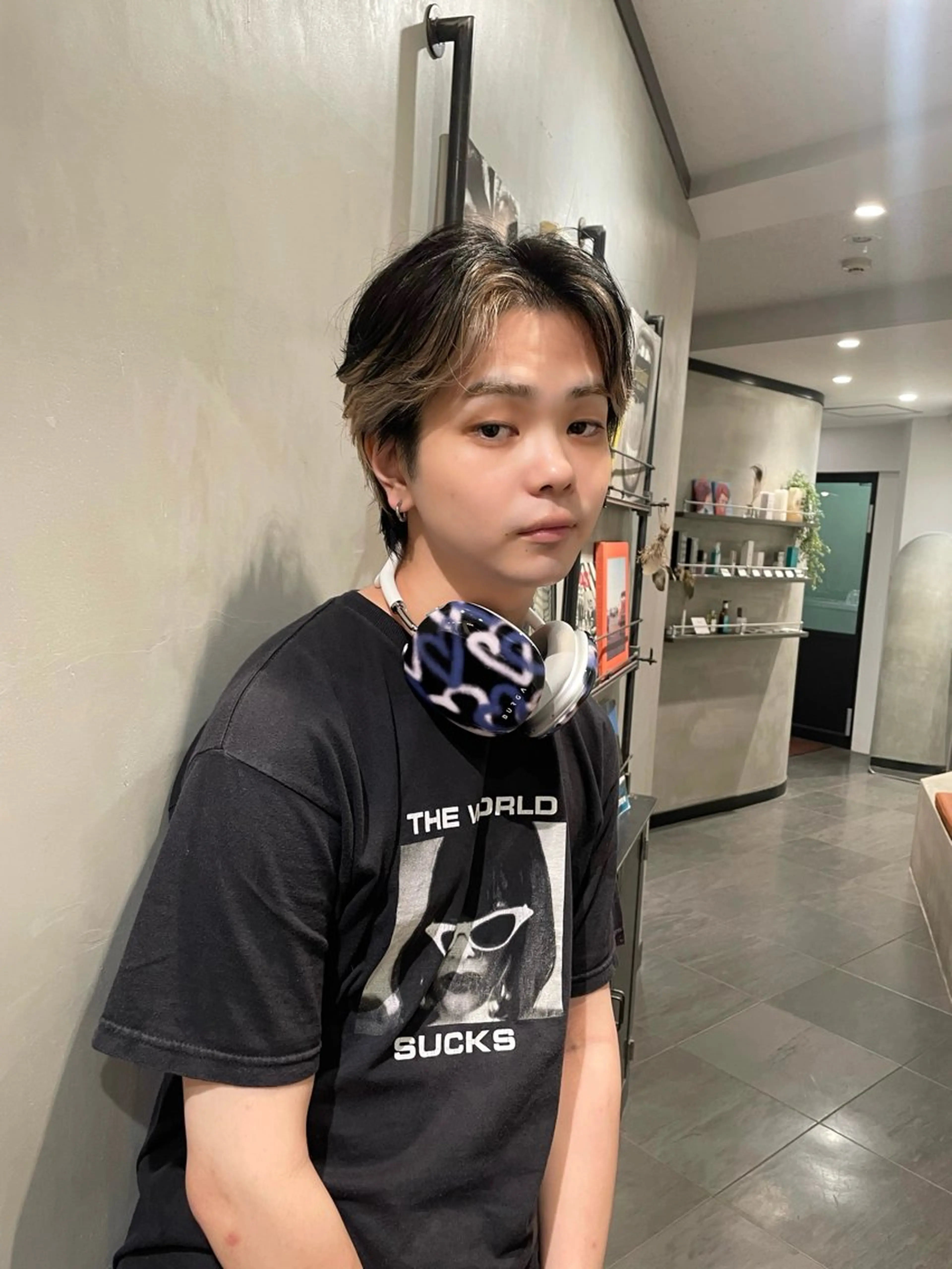 ショート カラー メンズ ヘアカラー トリートメント 優作 〜圧倒的信頼〜のヘアスタイル