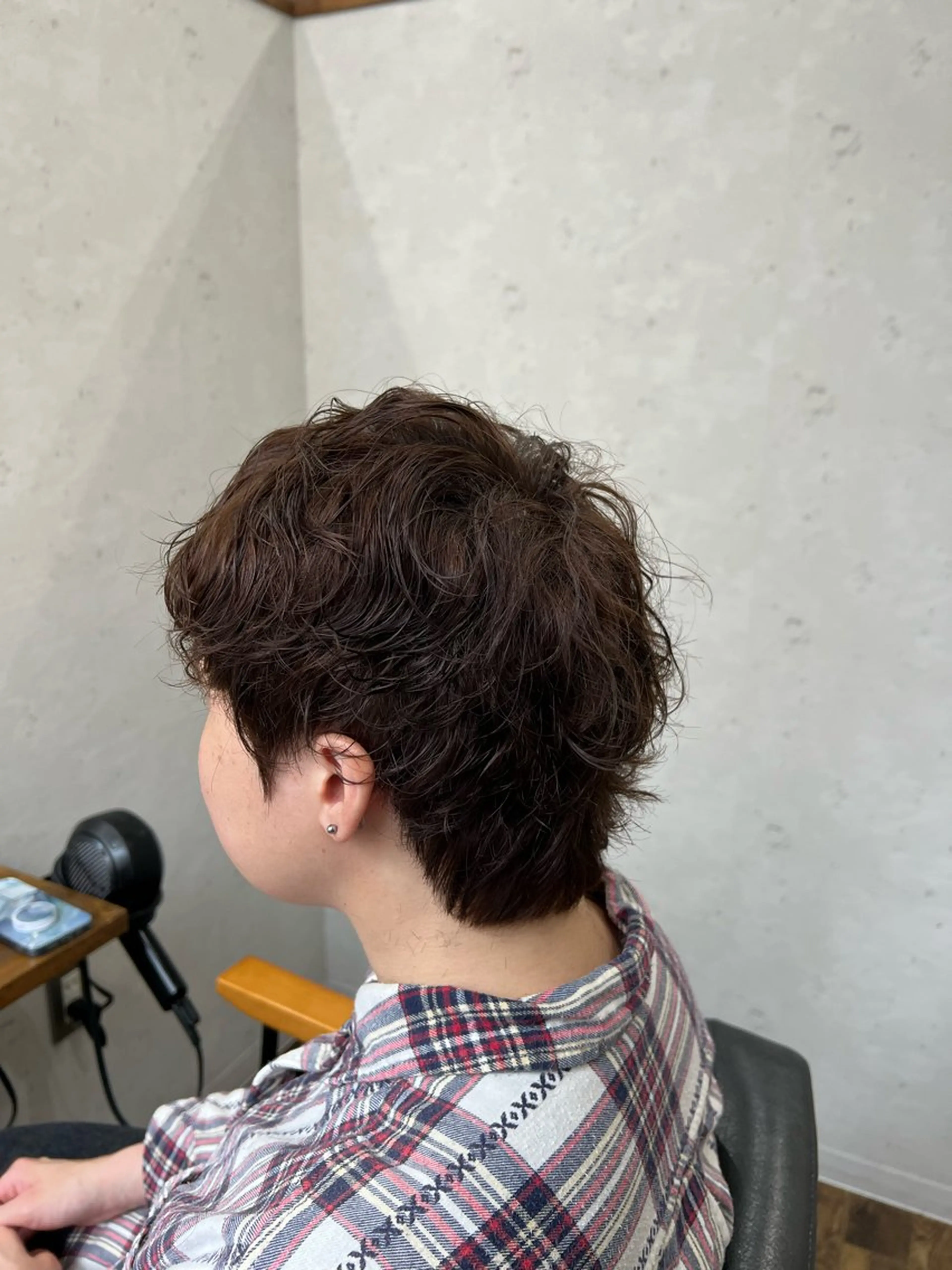 ショート パーマ ショートヘア ナチュラルカラー 錦糸町【三橋衿奈】のヘアスタイル