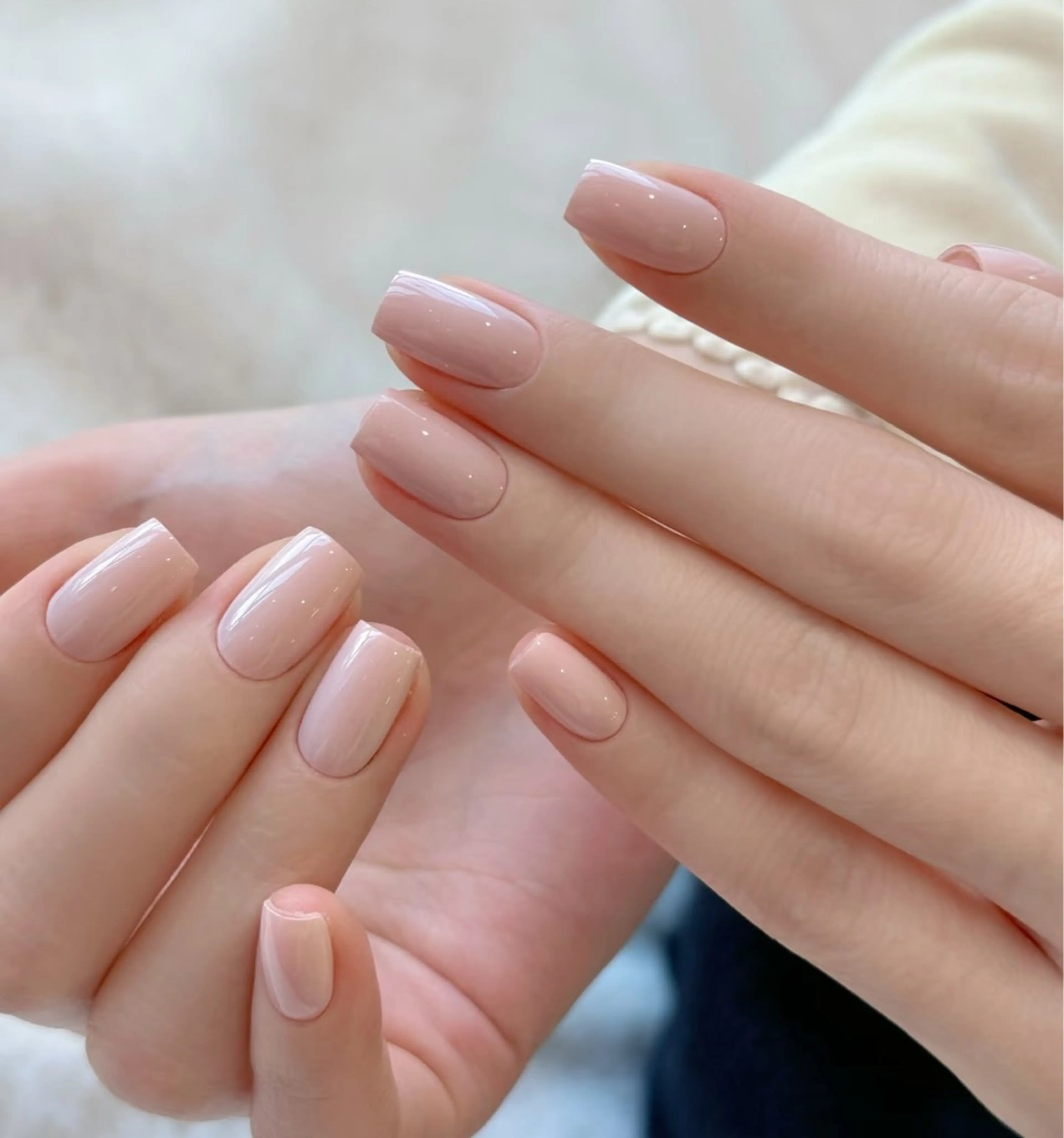 ネイル ハート 韓国ネイル オフィスネイル ワンカラーネイル シンプルネイル ハンドネイル Lynn_ Nailのネイルデザイン