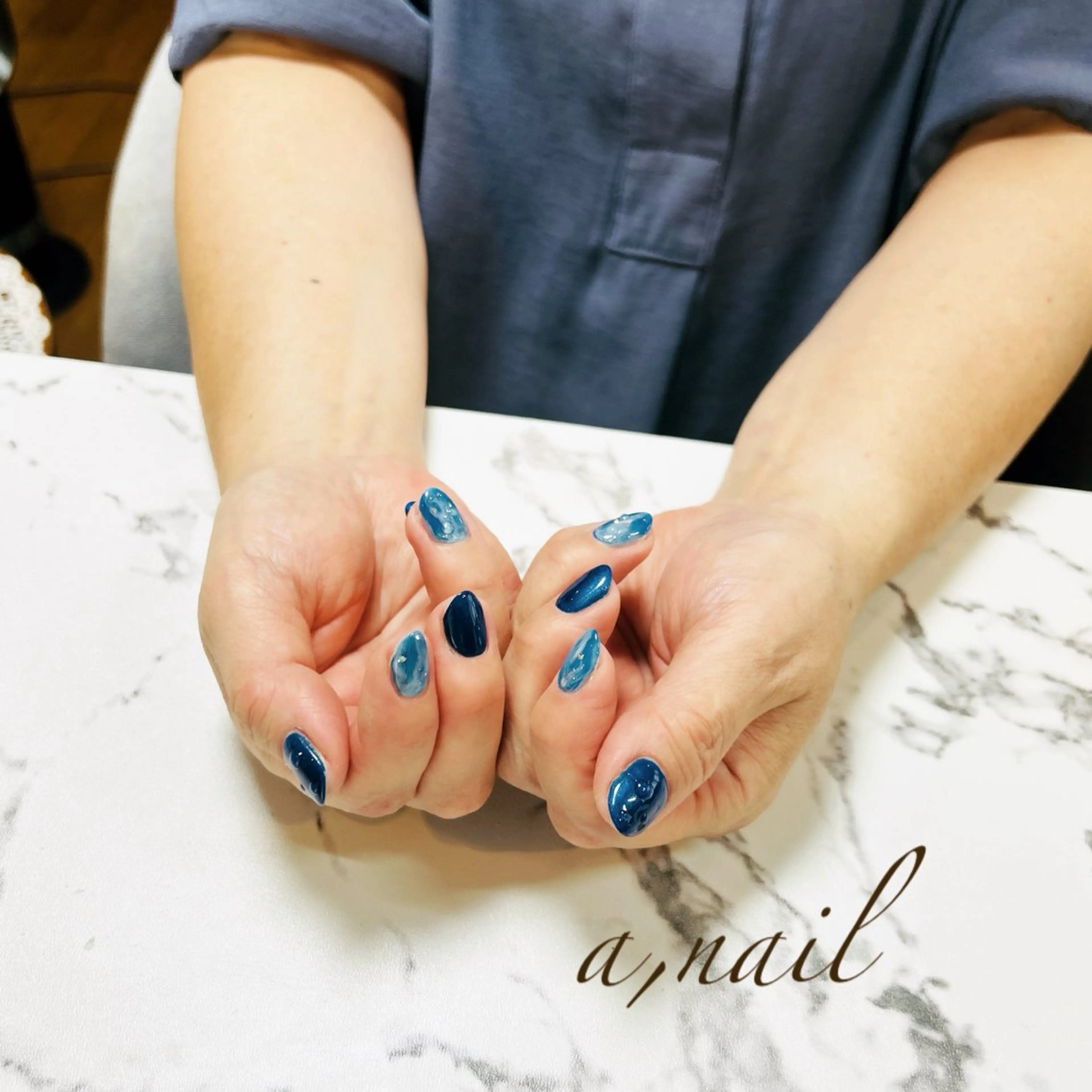 ネイル ニュアンスネイル シンプルネイル ハンドネイル ネイルサロン エーネイルのネイルデザイン