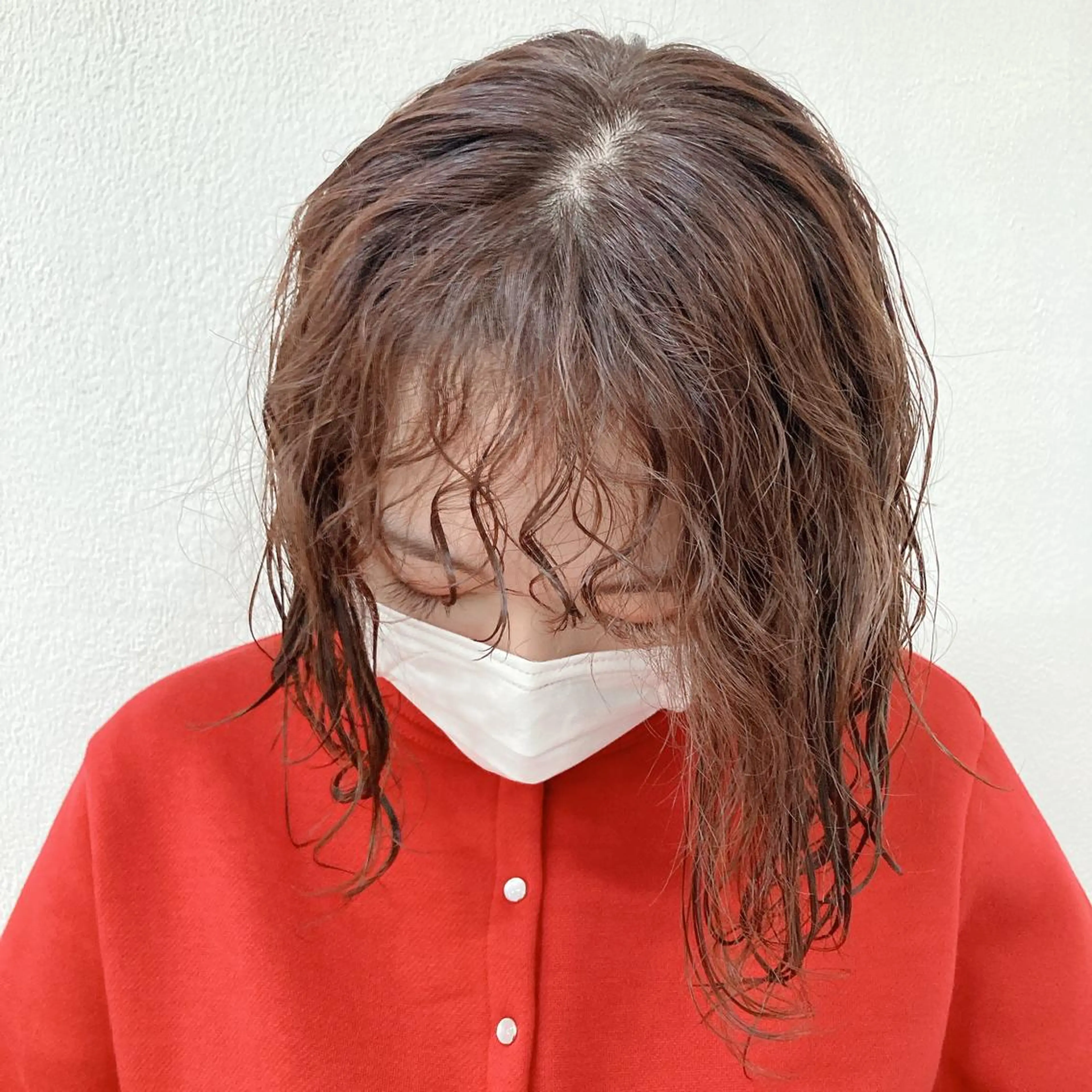 ショート カラー パーマ ウルフレイヤー エクステ/kokiのヘアスタイル