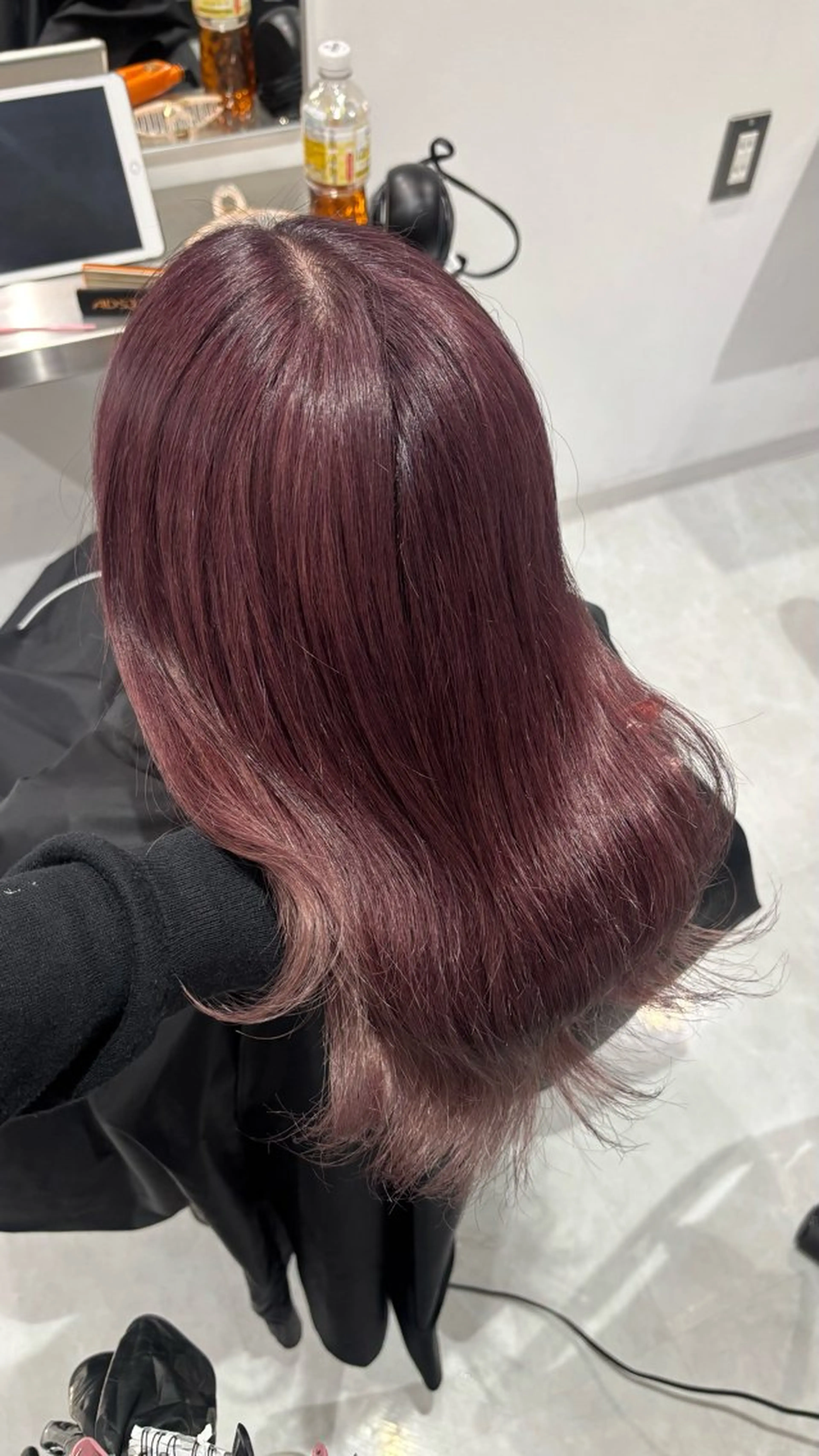 ミディアム カラー ベージュカラー ブリーチ ブラウンカラー カシス グレージュ ヘアカラー レイヤーモデル 募集中🕊️正源のヘアスタイル