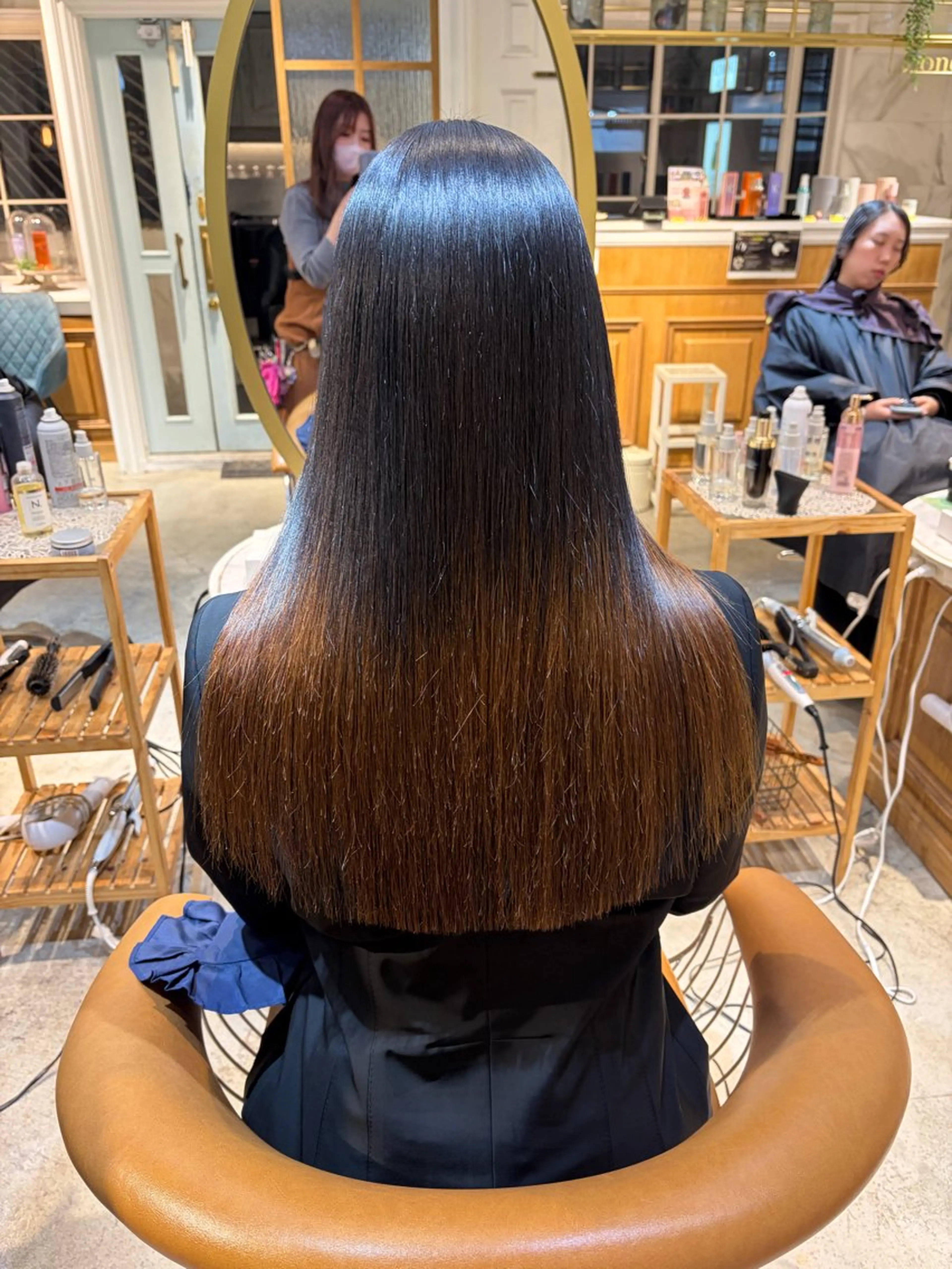 ロング 髪質改善 ロング 縮毛矯正 カット ヘアカラー トリートメント ヘアセット 髪質改善/ボブ /韓国/erikoのヘアスタイル