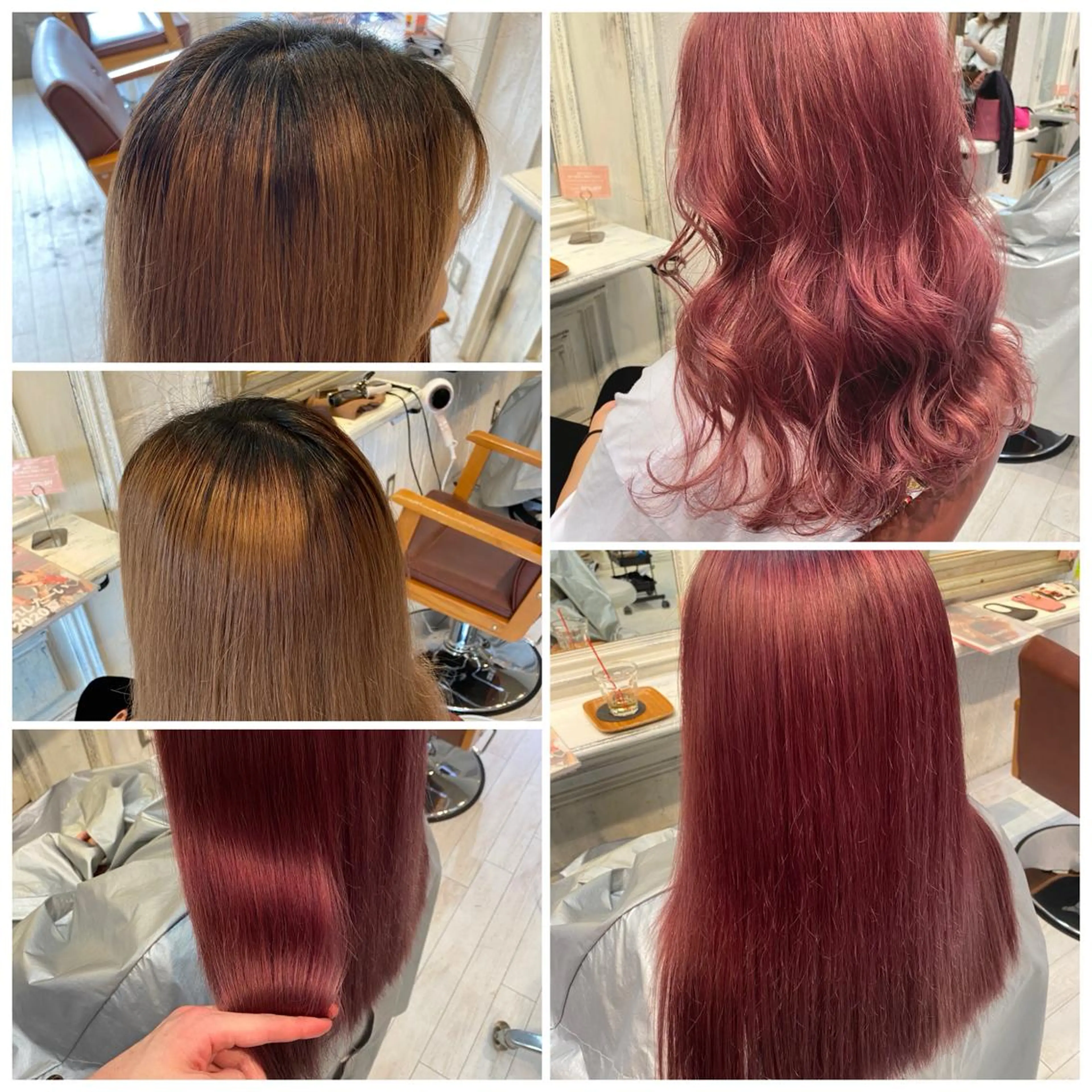 セミロング カラー ブリーチ koheiのヘアスタイル