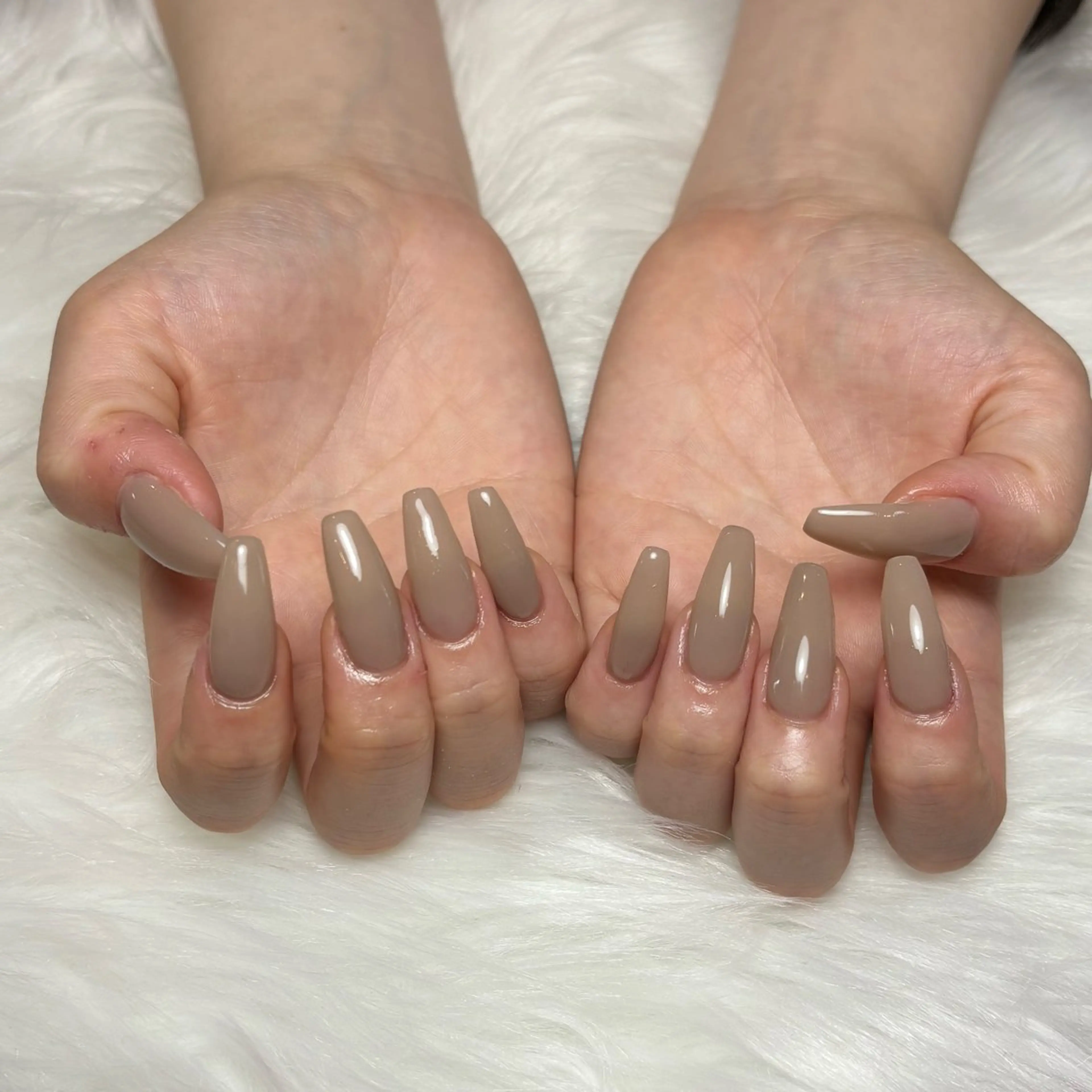 ネイル 長さ出し ワンカラーネイル Chai. みすずのネイルデザイン