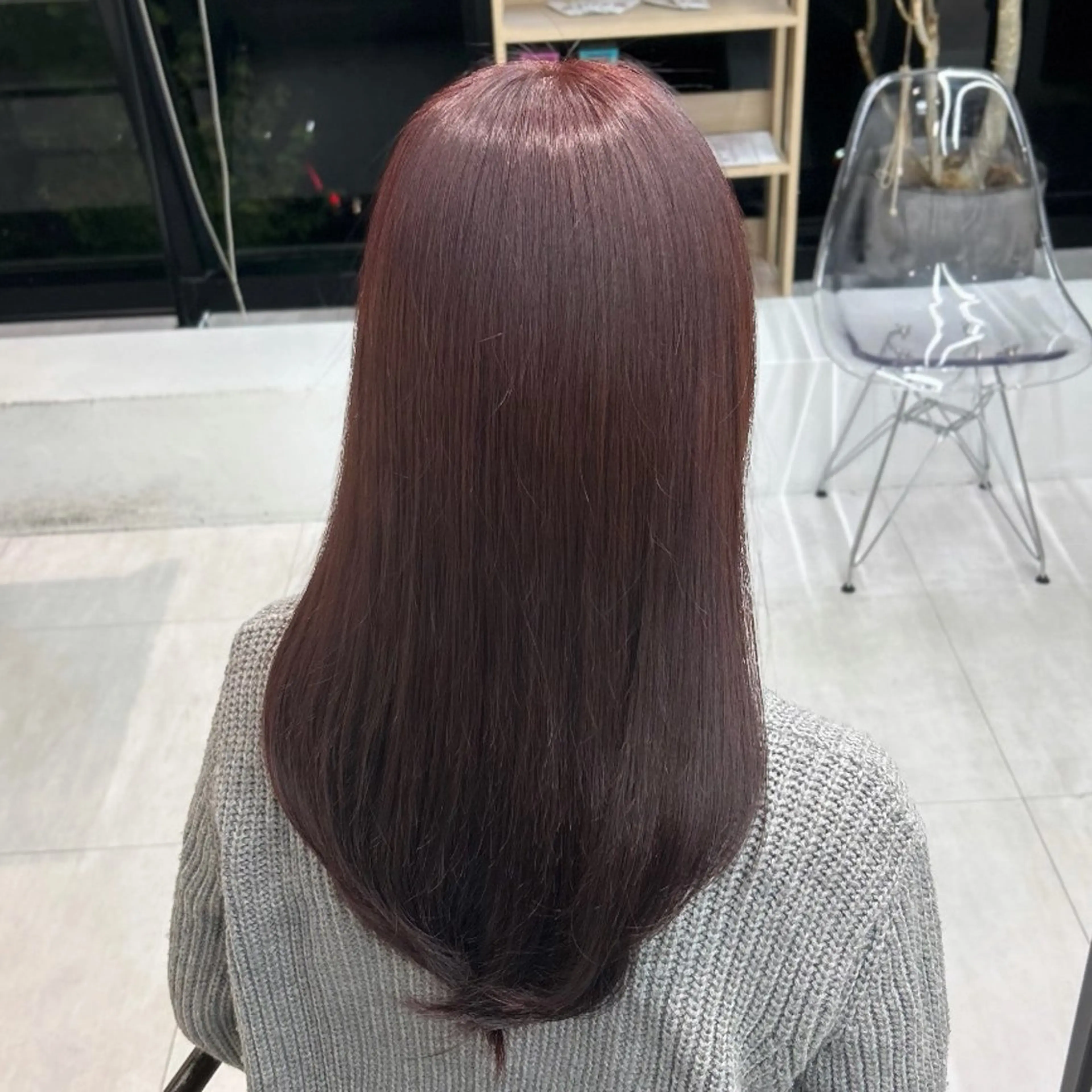 ロング ヘアカラー 志村 奈々のヘアスタイル