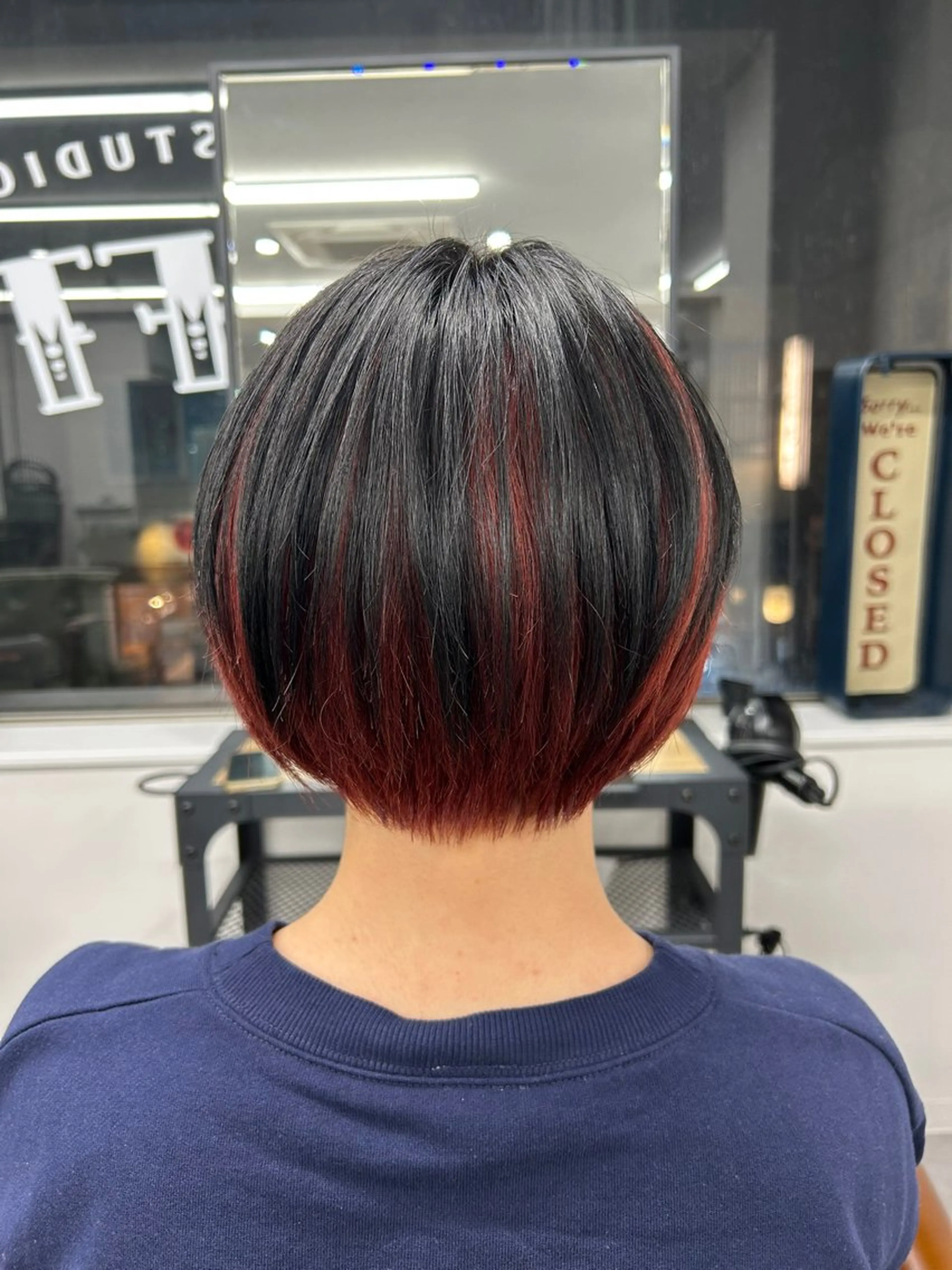 ショート カラー ショートボブ ボブ ショートヘア カット ヘアカラー トリートメント SHAFT Ieiriのヘアスタイル