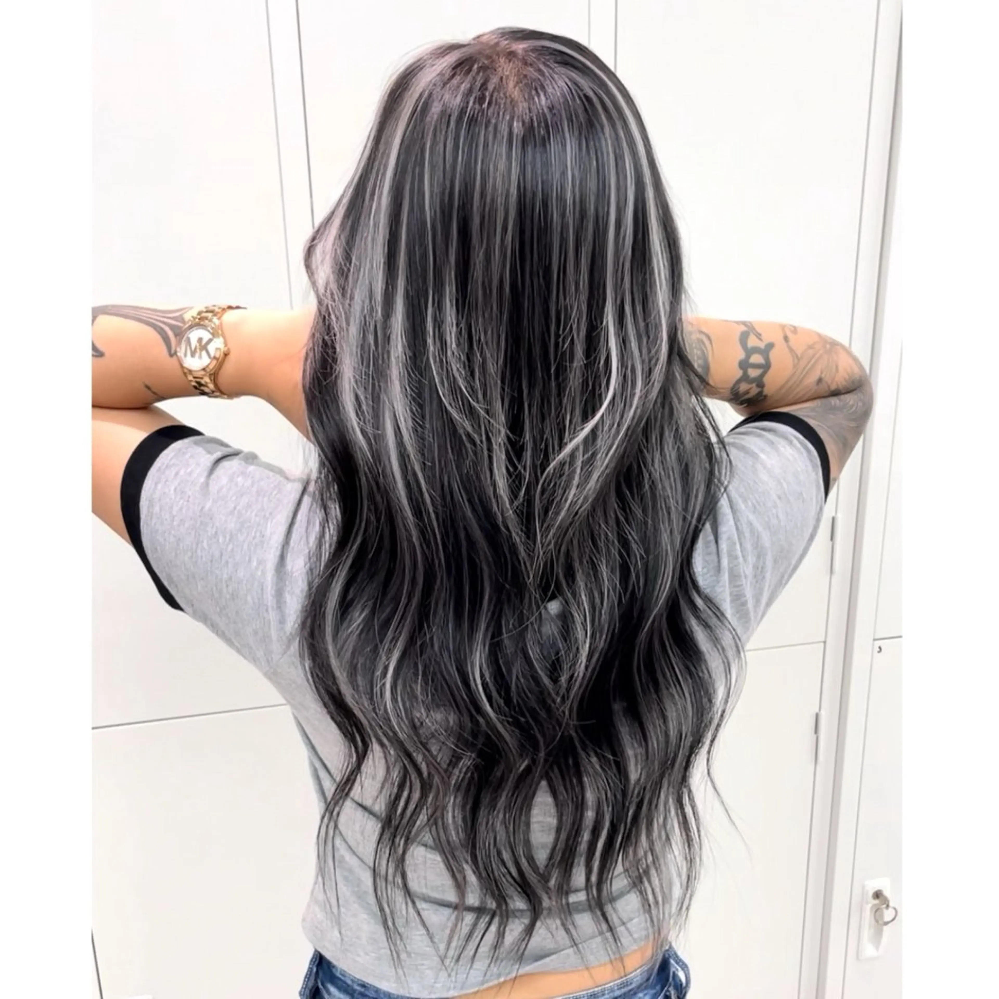ロング カラー カット ヘアカラー トリートメント 奥山義進/大宮 /ダブルカラーのヘアスタイル