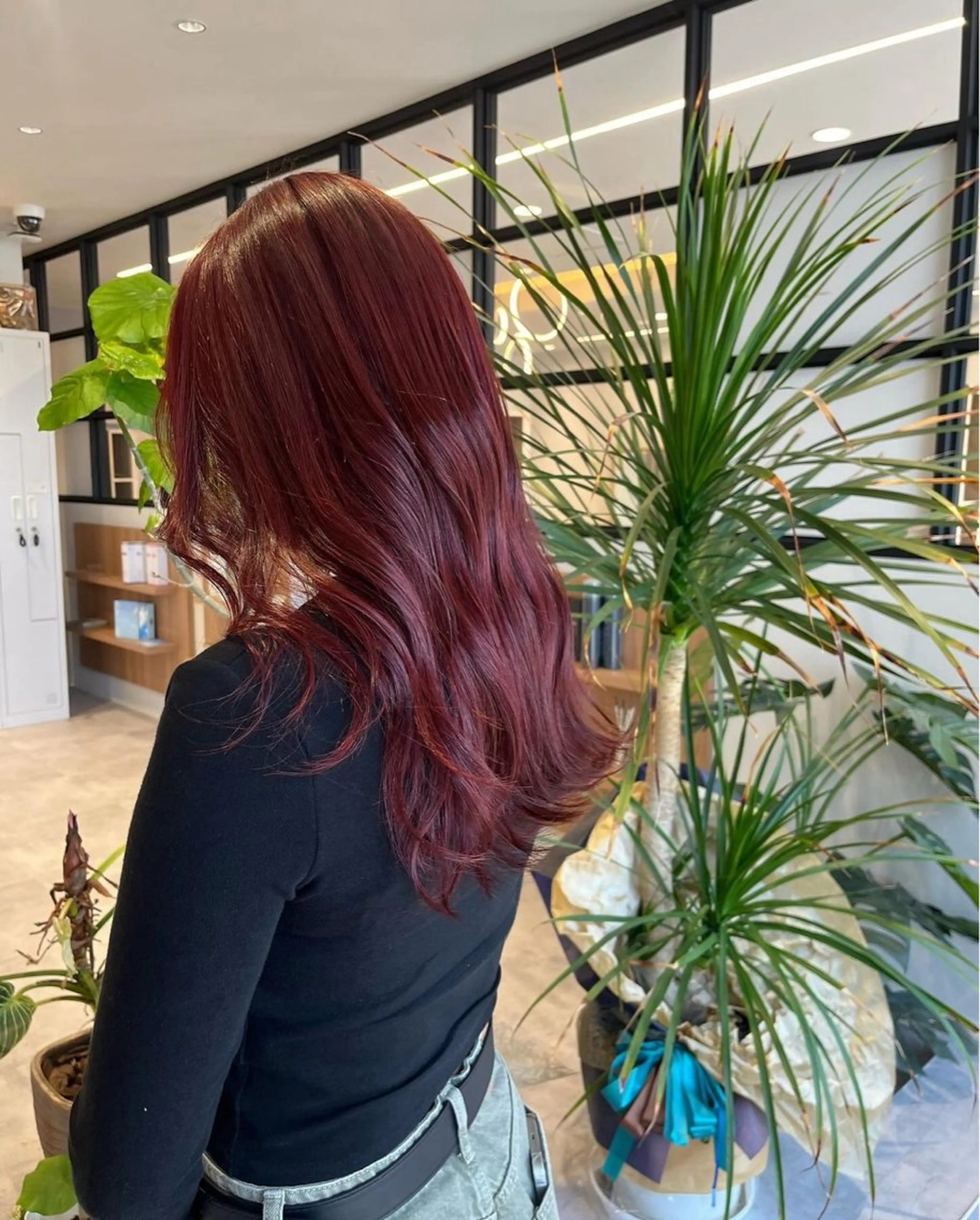 セミロング カラー うる艶カラー asukaのヘアスタイル