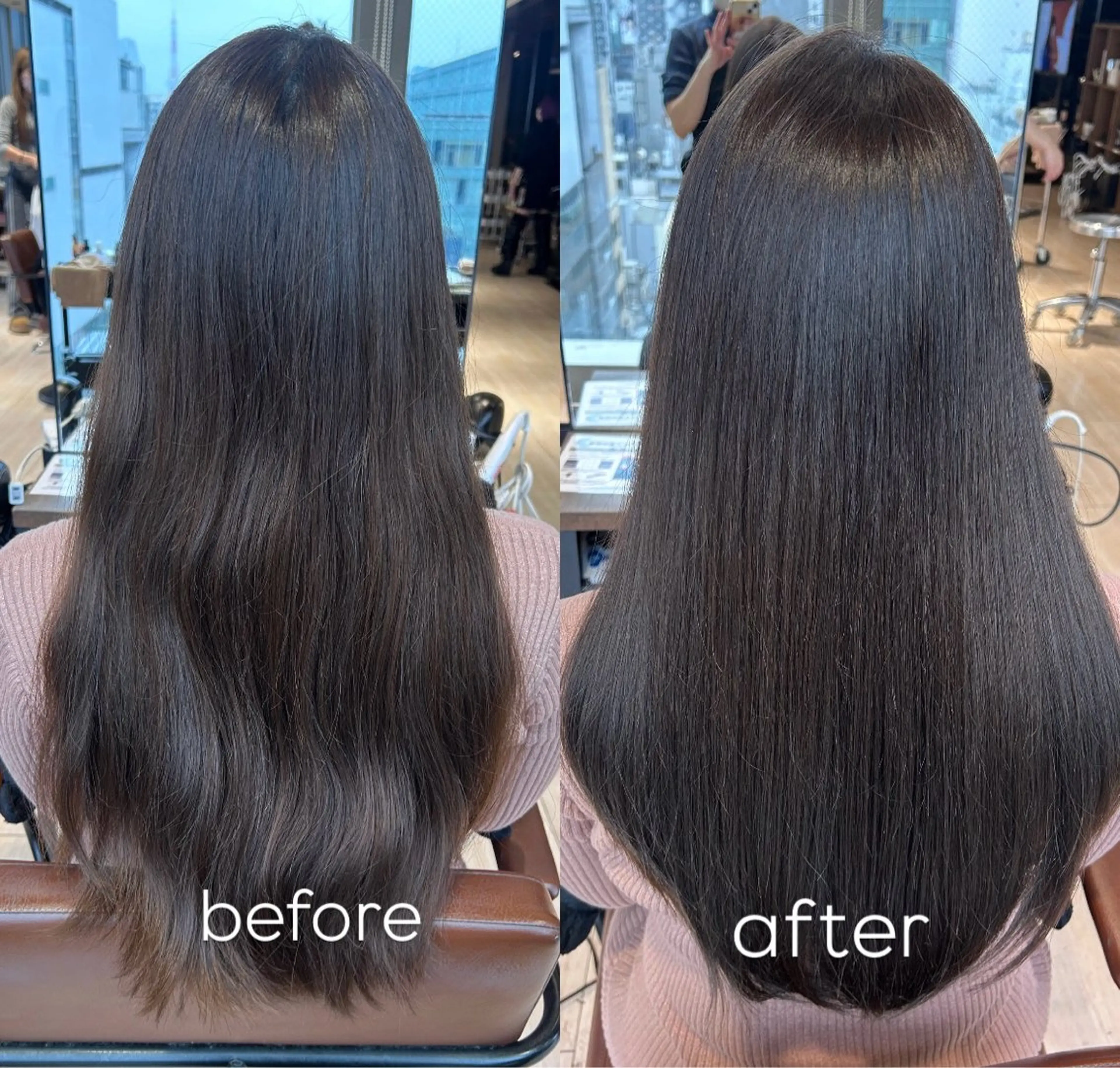 ロング カラー 透明感カラー グレージュ イルミナカラー 髪質改善 レイヤーカット カット ヘアカラー トリートメント 🍼顔周りカット/ レイヤー/小川華奈のヘアスタイル