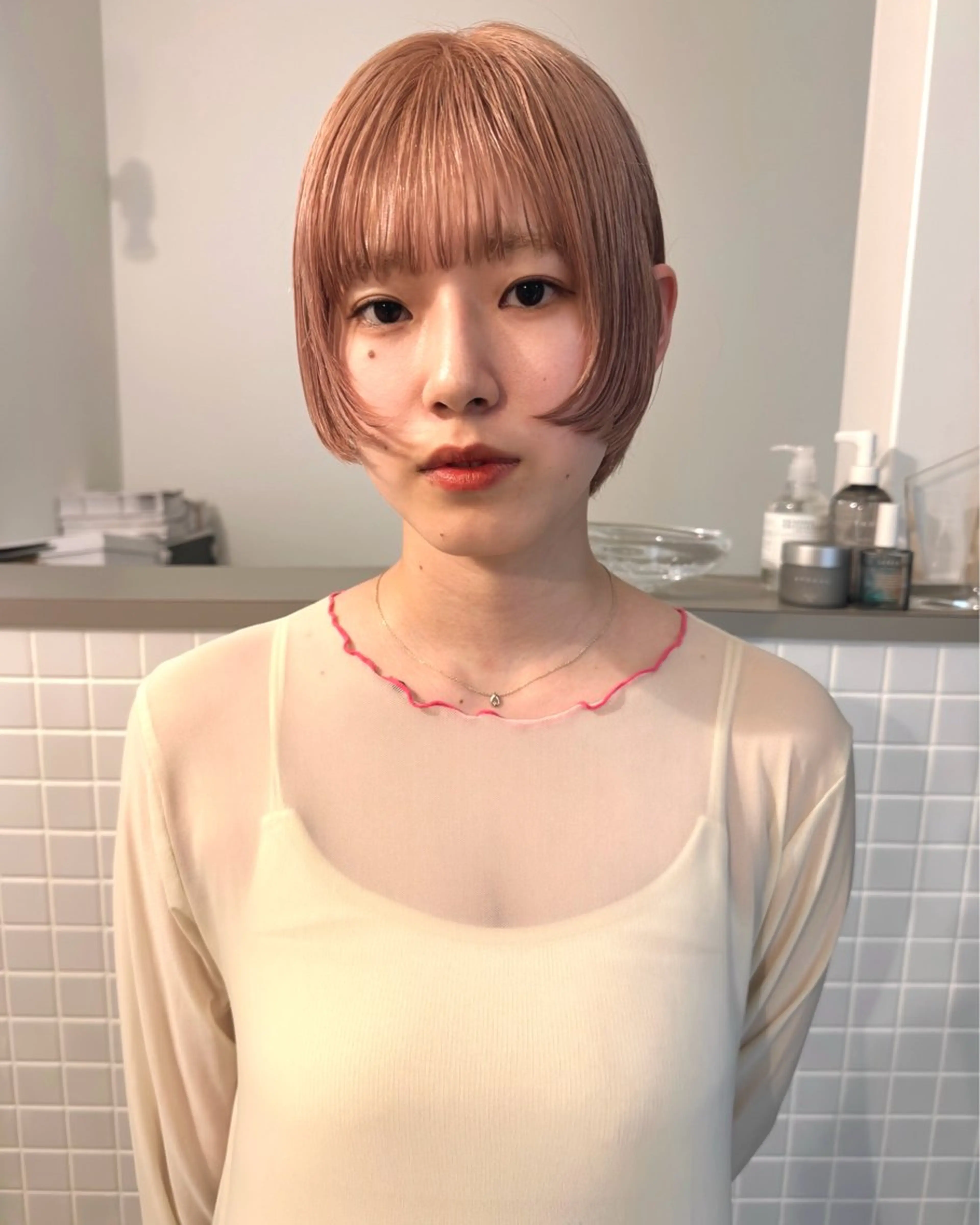 ショート カラー カット ヘアカラー トリートメント Kaito🐶/ デザイン/レイヤーのヘアスタイル