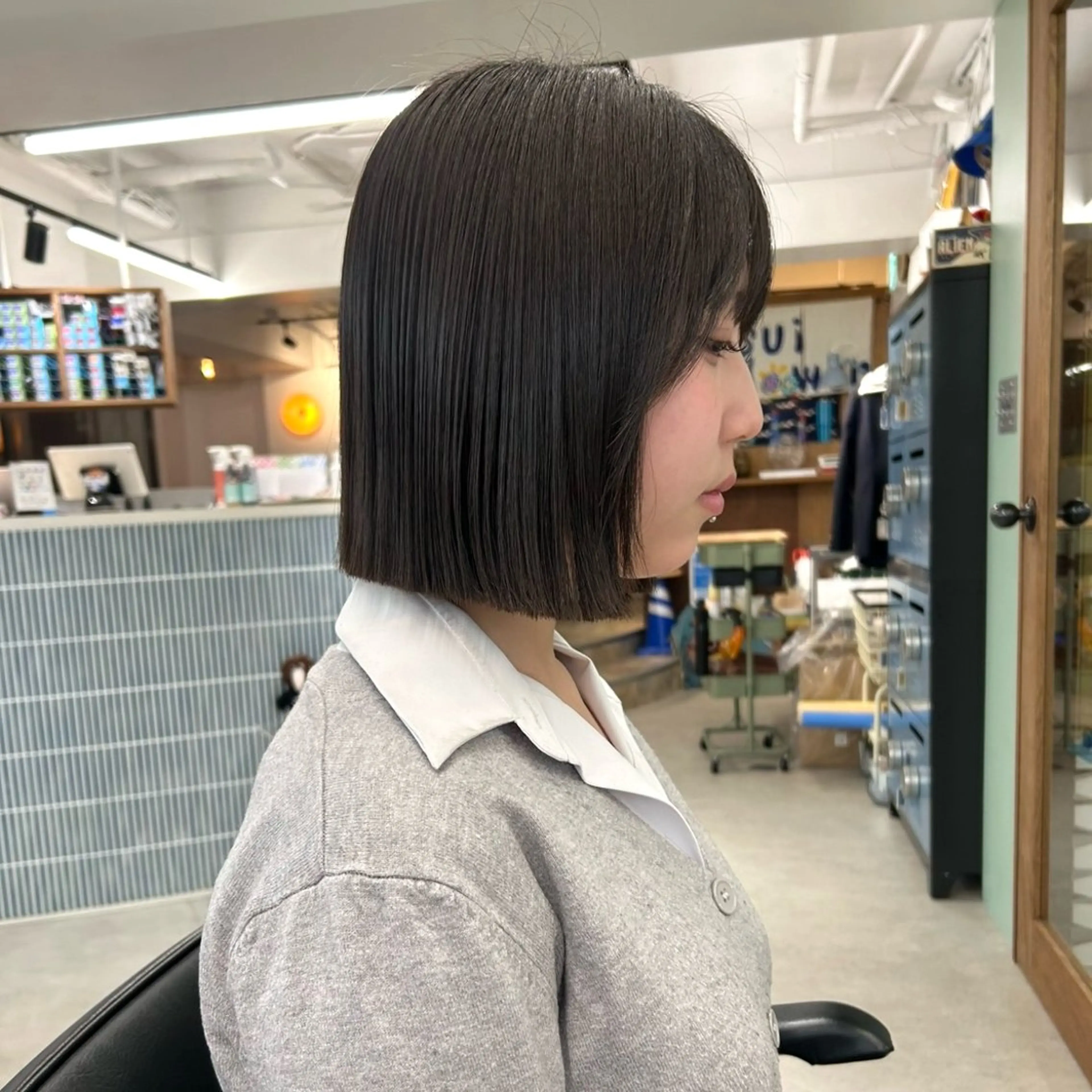 ショート カラー 縮毛矯正 横浜カラーモデル/ 横浜縮毛矯正/さえのヘアスタイル