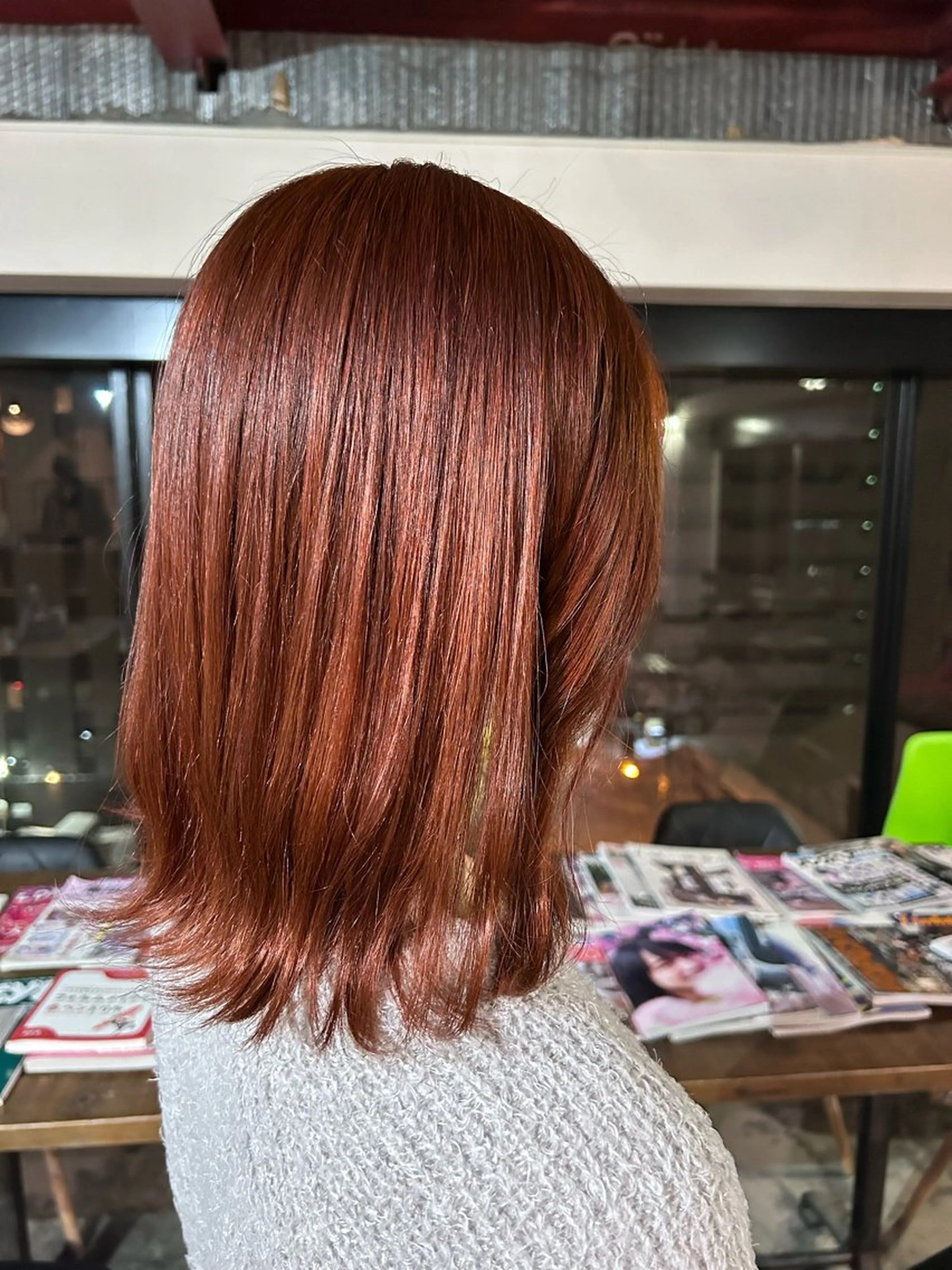 ミディアム ダブルカラー/ 艶髪/SHISEIのヘアスタイル