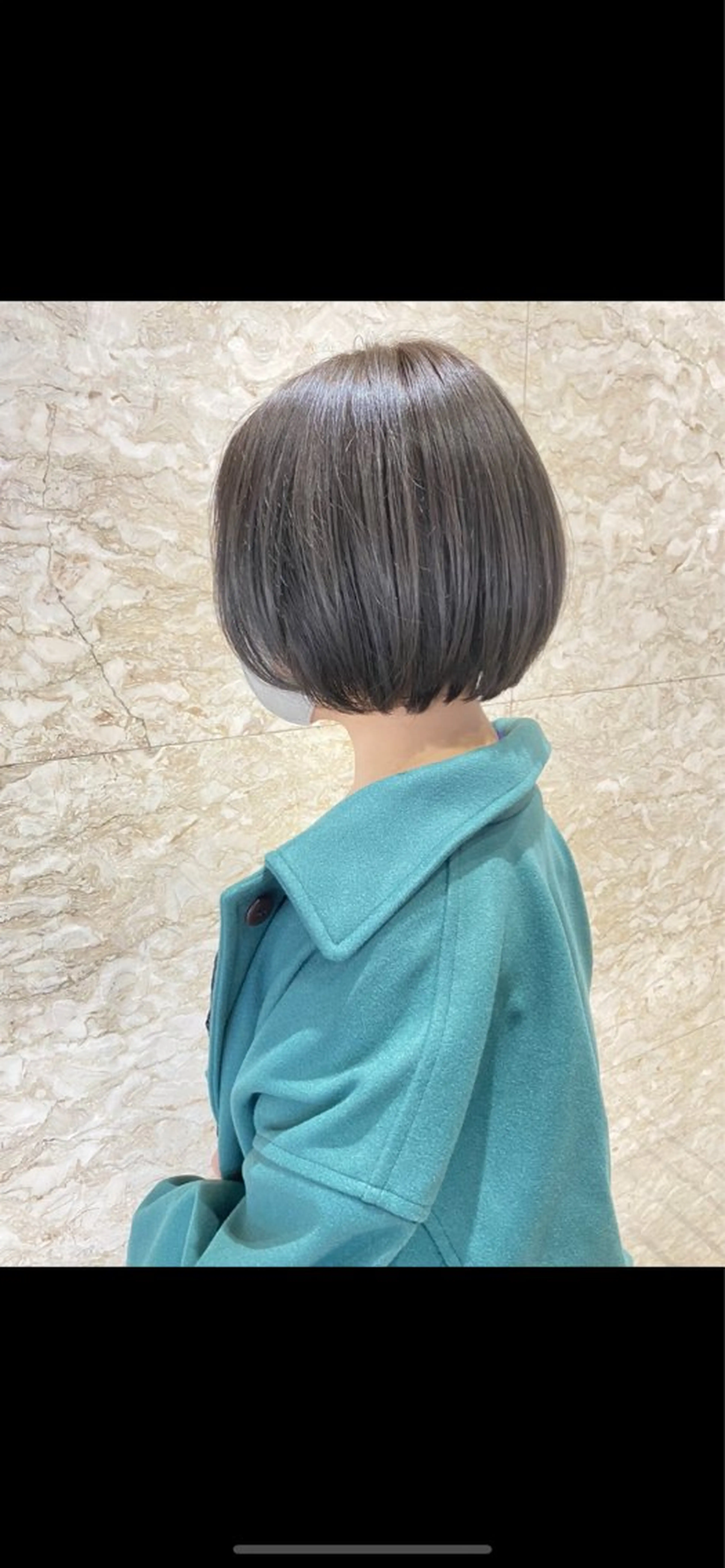 ショート カラー ショートボブ ダークグレー ボブ ショートヘア カット ヘアカラー トリートメント erika /韓国ヘアのヘアスタイル