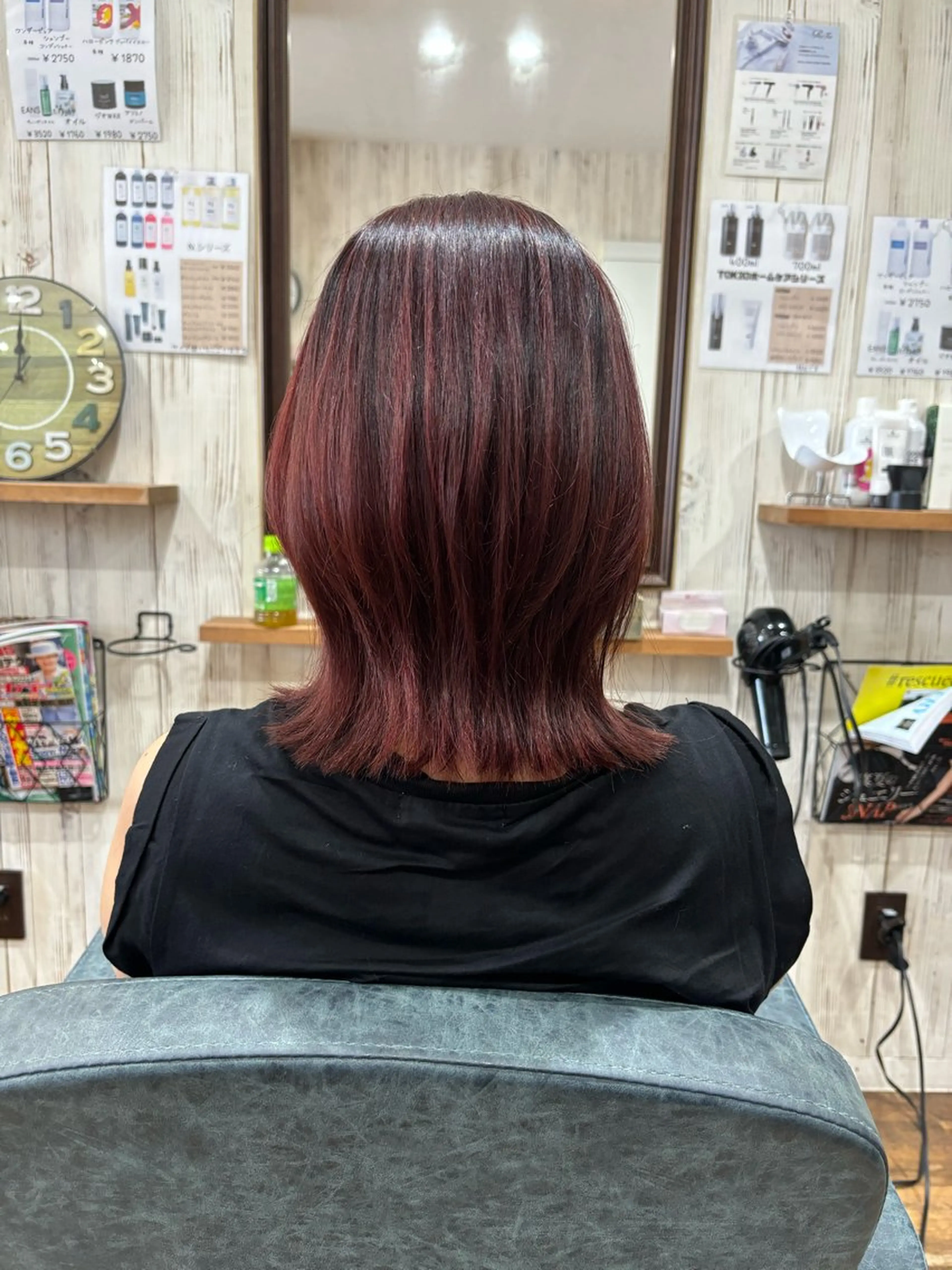 ミディアム カラー . Sakurakoのヘアスタイル