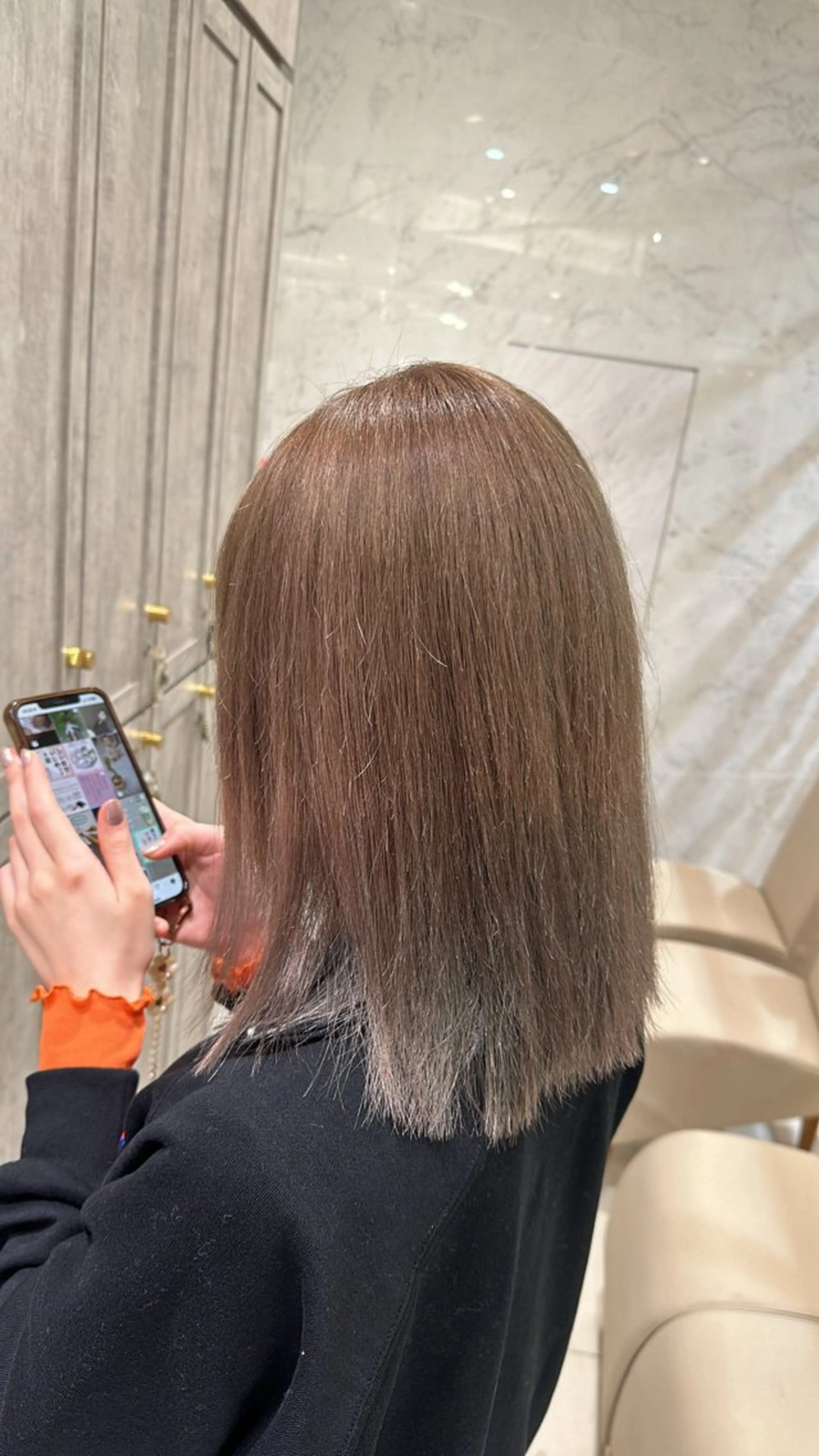 カラー 鶴見/Bonecca /林 愛翔のヘアスタイル