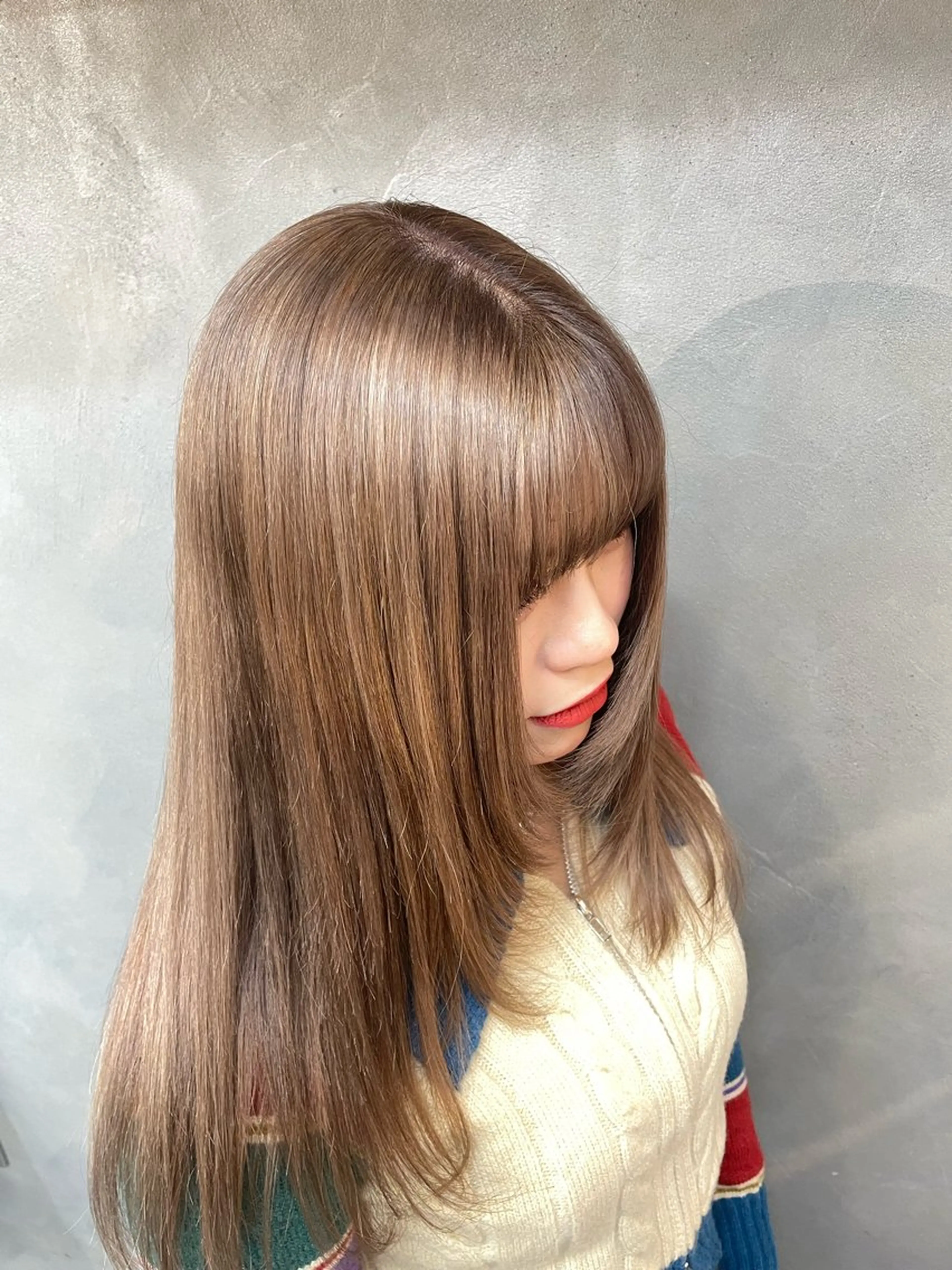 ロング カラー ベージュカラー ヘアカラー TNB TOKYO所属・エクステ/コーンロウ KURUMI⛓️🔥のヘアスタイル