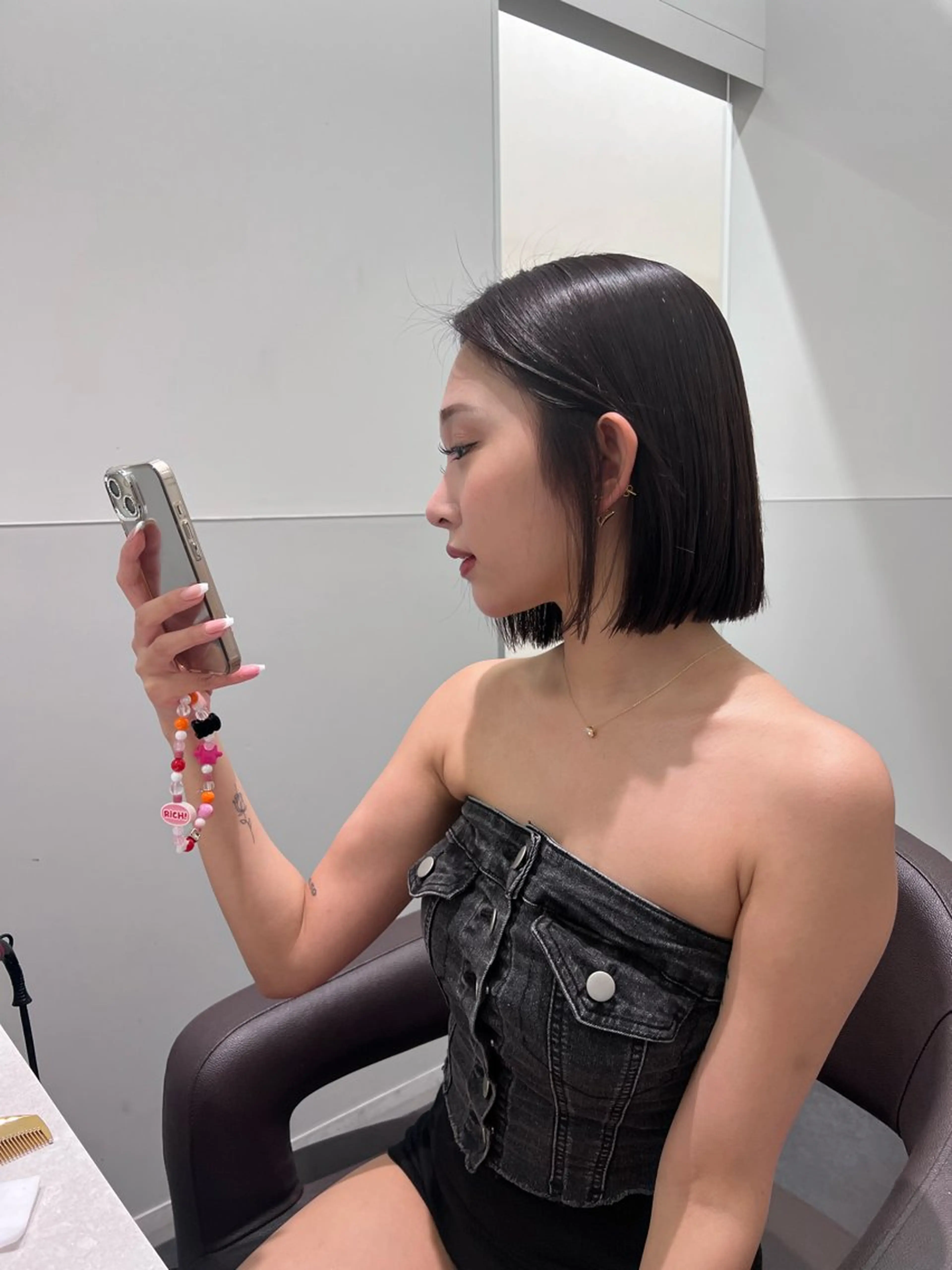 ショート カラー カット トリートメント 渋谷/ボブ×髪質改善 輝来のヘアスタイル