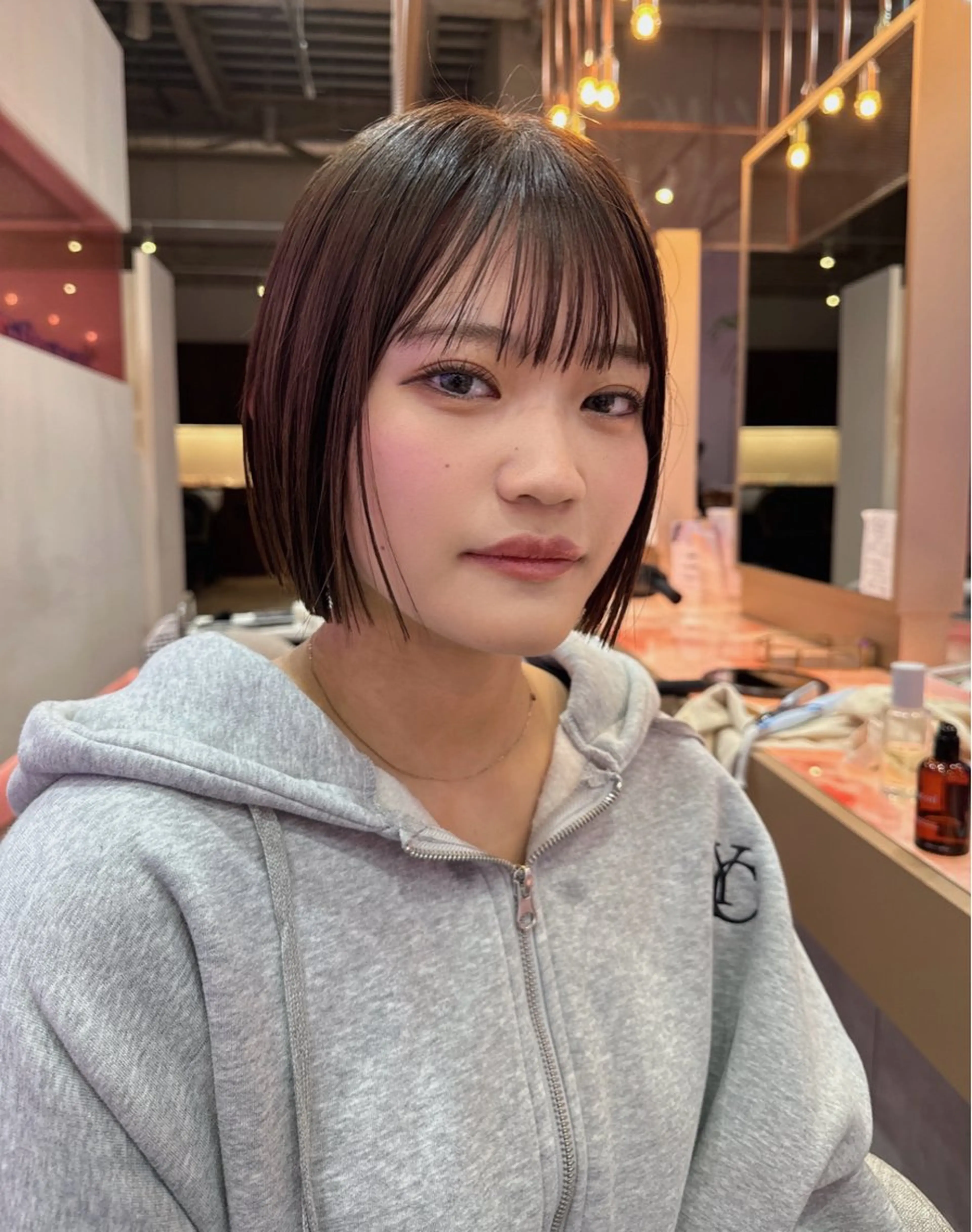 ショート カラー ボブ/透明感カラー 🌿栄🌿kouneのヘアスタイル