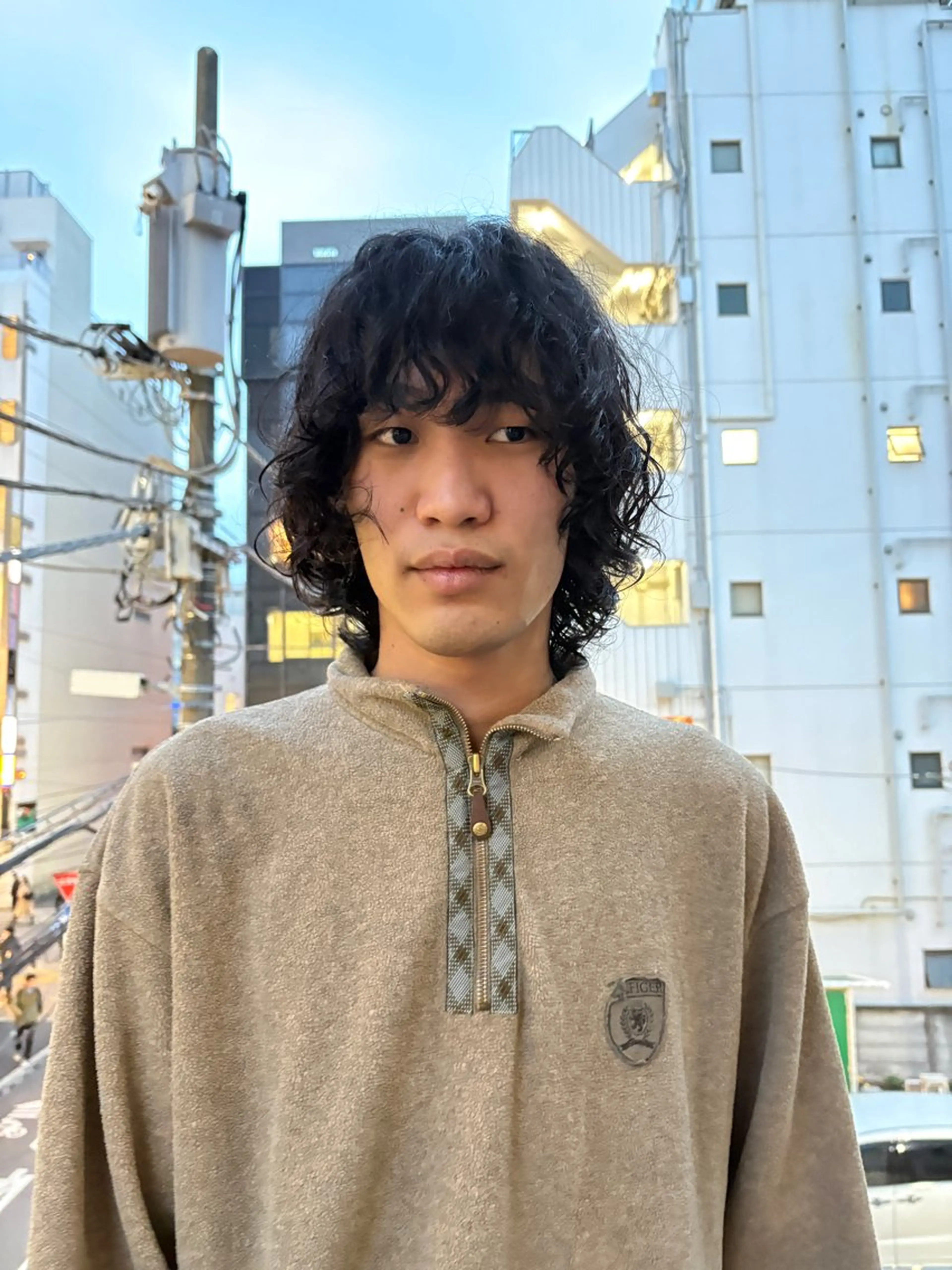 ミディアム パーマ メンズ パーマ/ラフパーマ /ボブパーマ/HYOのヘアスタイル