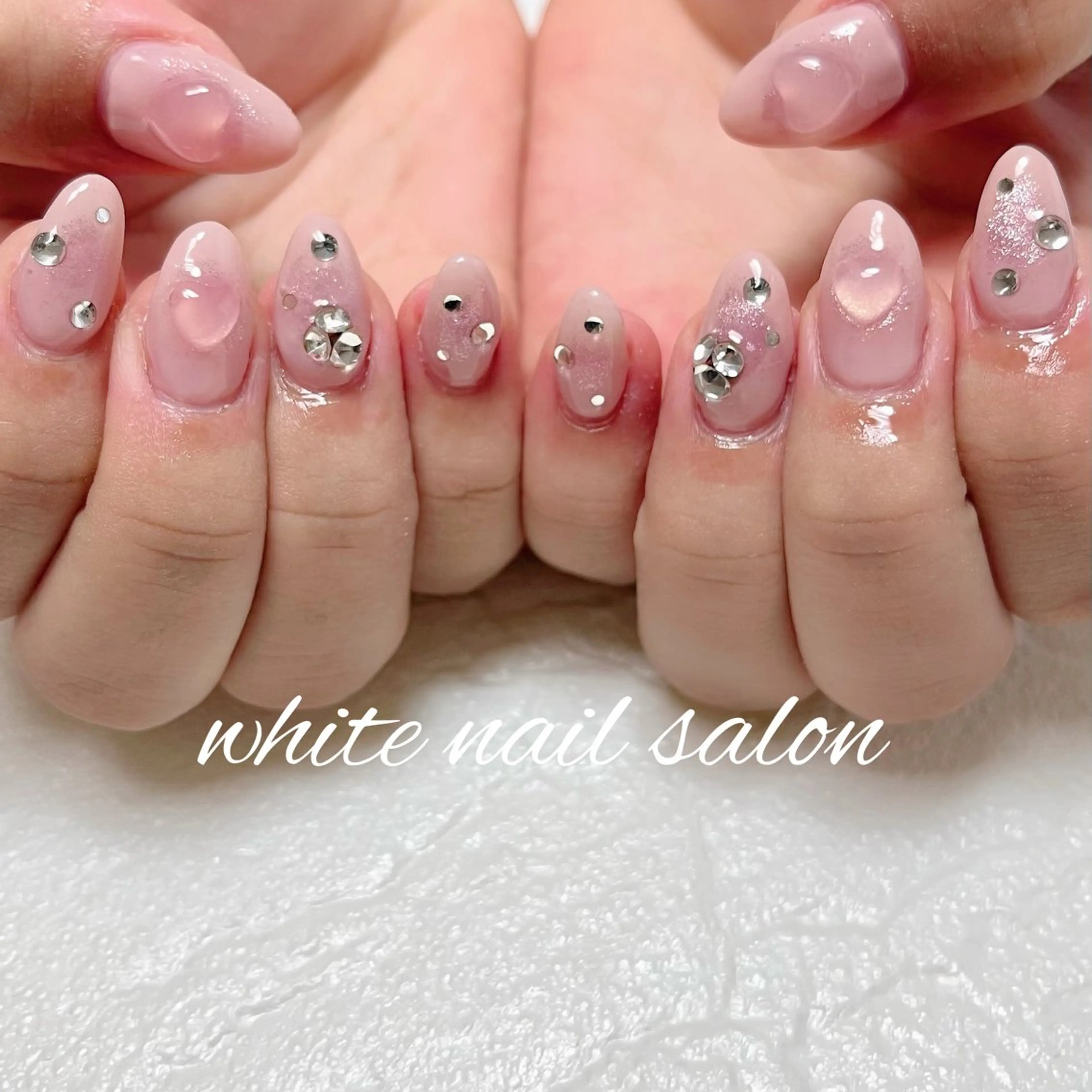 ネイル ラメ(グリッター) ハンドネイル white nail salonのネイルデザイン