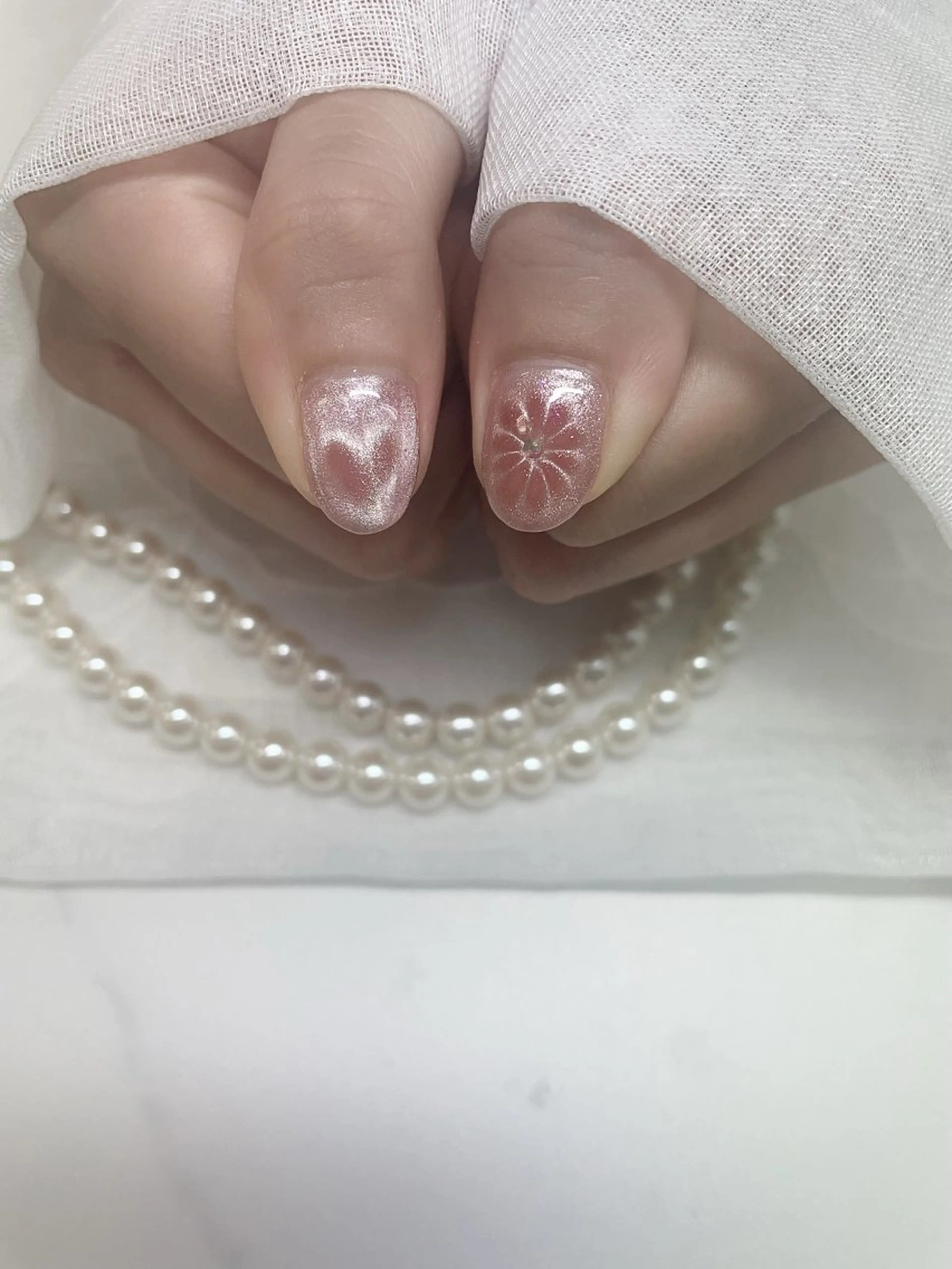 ネイル ハート マグネットネイル Nail salon yuriのネイルデザイン