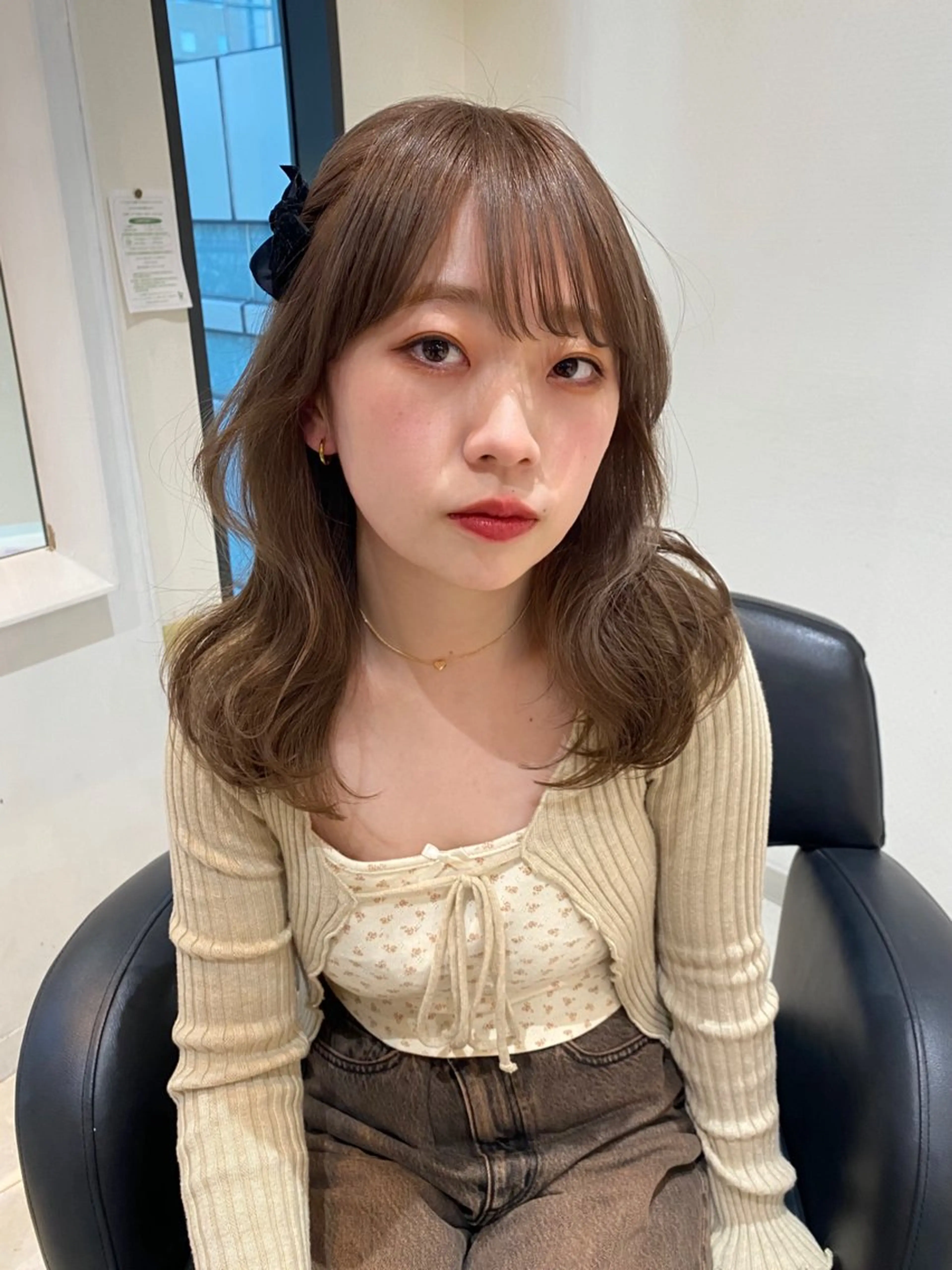 ミディアム カラー ブラウンカラー カット ヘアカラー トリートメント mai / linoah˚✧のヘアスタイル