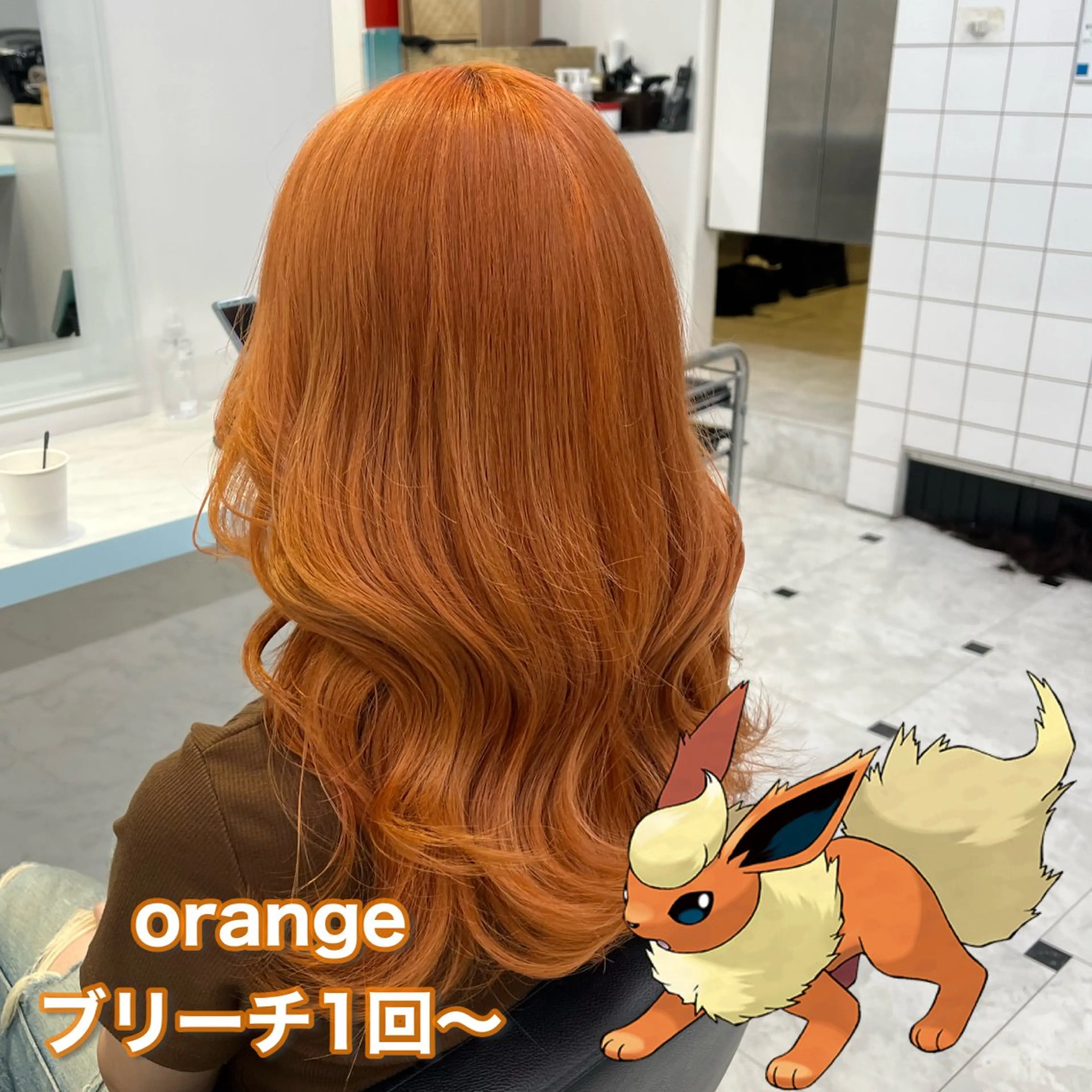 セミロング カラー ヘアカラー トリートメント ブリーチカラー 🩵MIZUKIのヘアスタイル