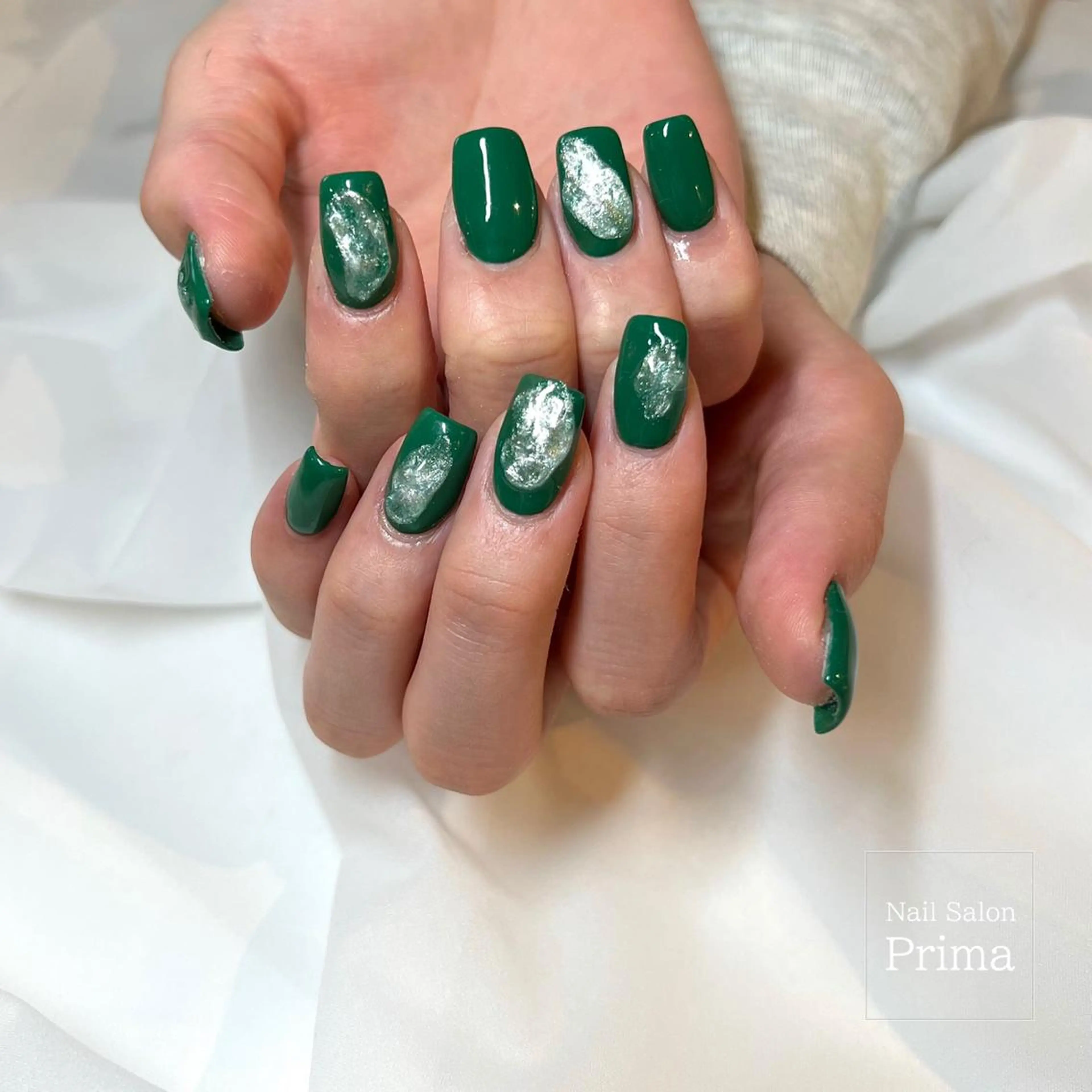 セミロング ネイル 長さ出し SalonPrima Nail & Eyeのネイルデザイン