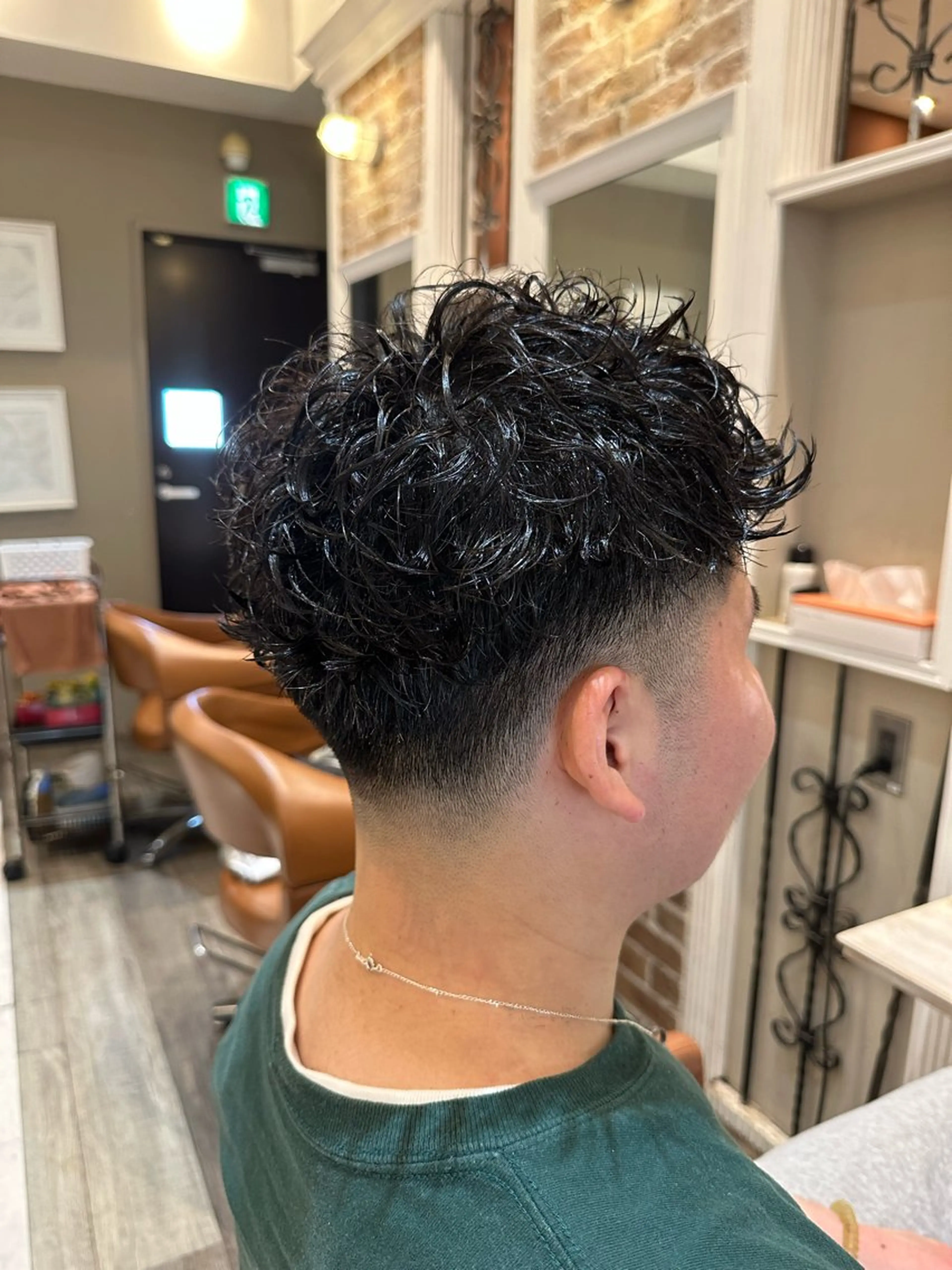 パーマ メンズ 石井秀二郎メンズ パーマ京都河原町のヘアスタイル