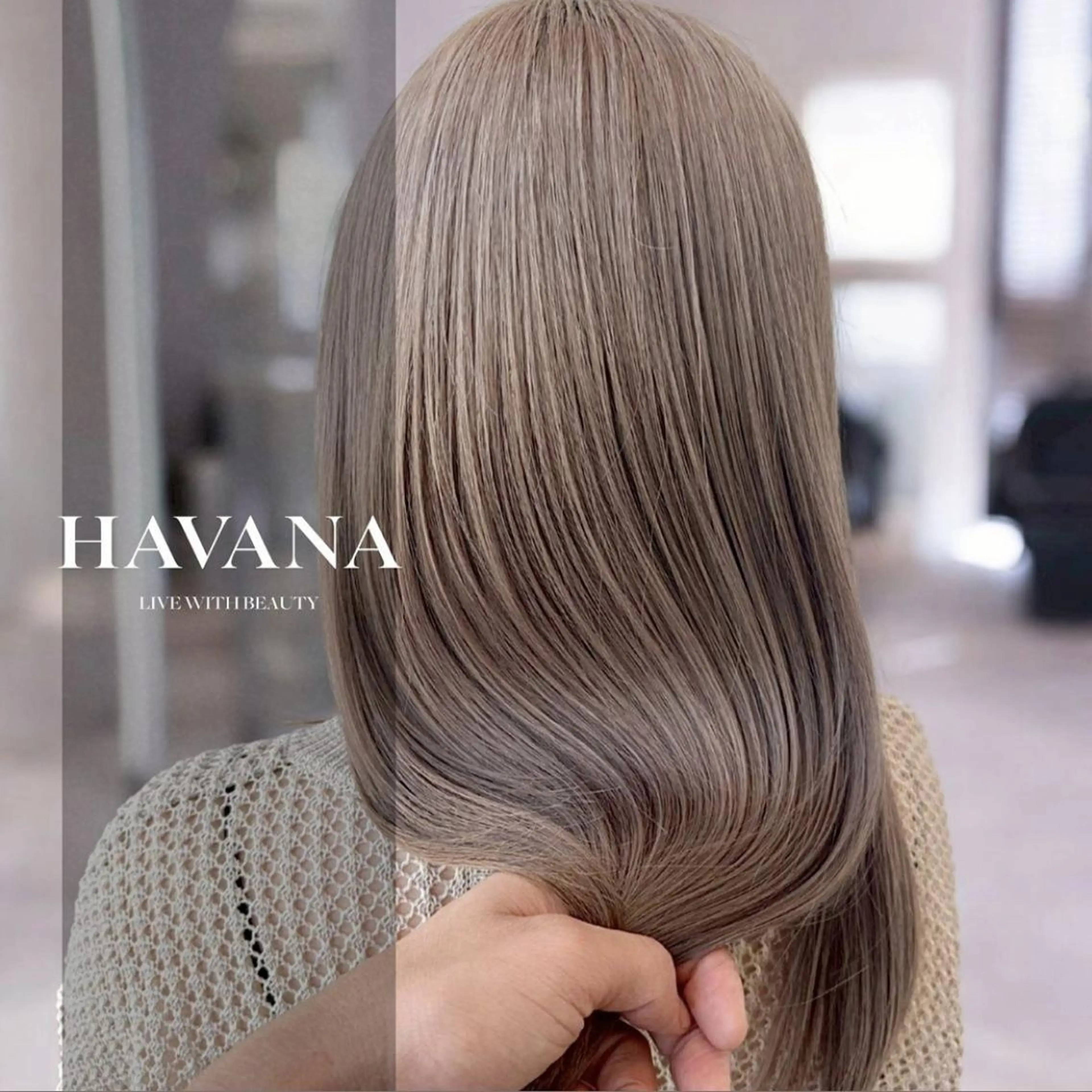 セミロング カラー カット ヘアカラー トリートメント HAVANA.天神 【レイヤー/ボブ】のヘアスタイル