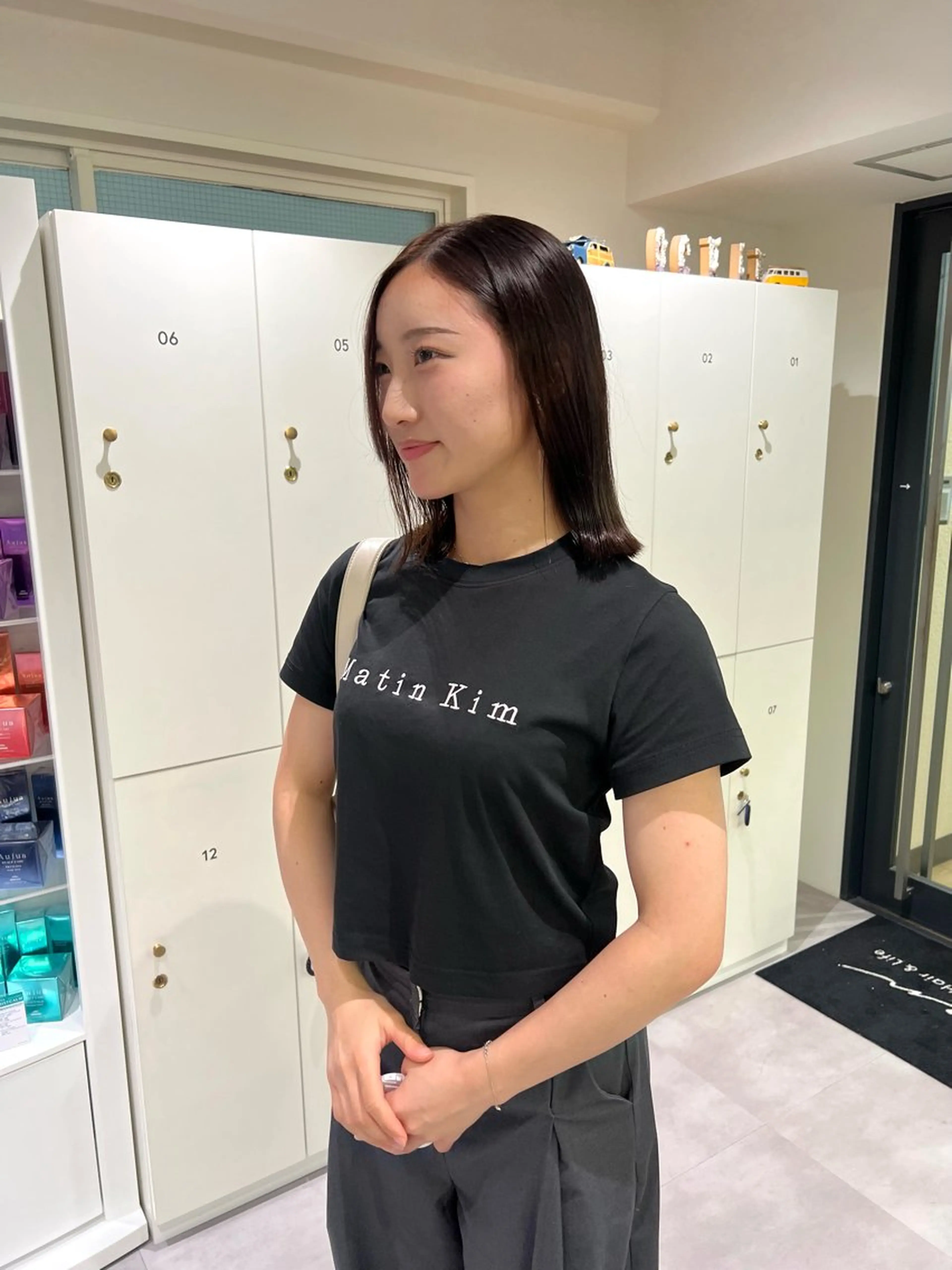 ミディアム ヘアカラー トリートメント 艶ベージュ/オリーブ カラー🫒airiのヘアスタイル