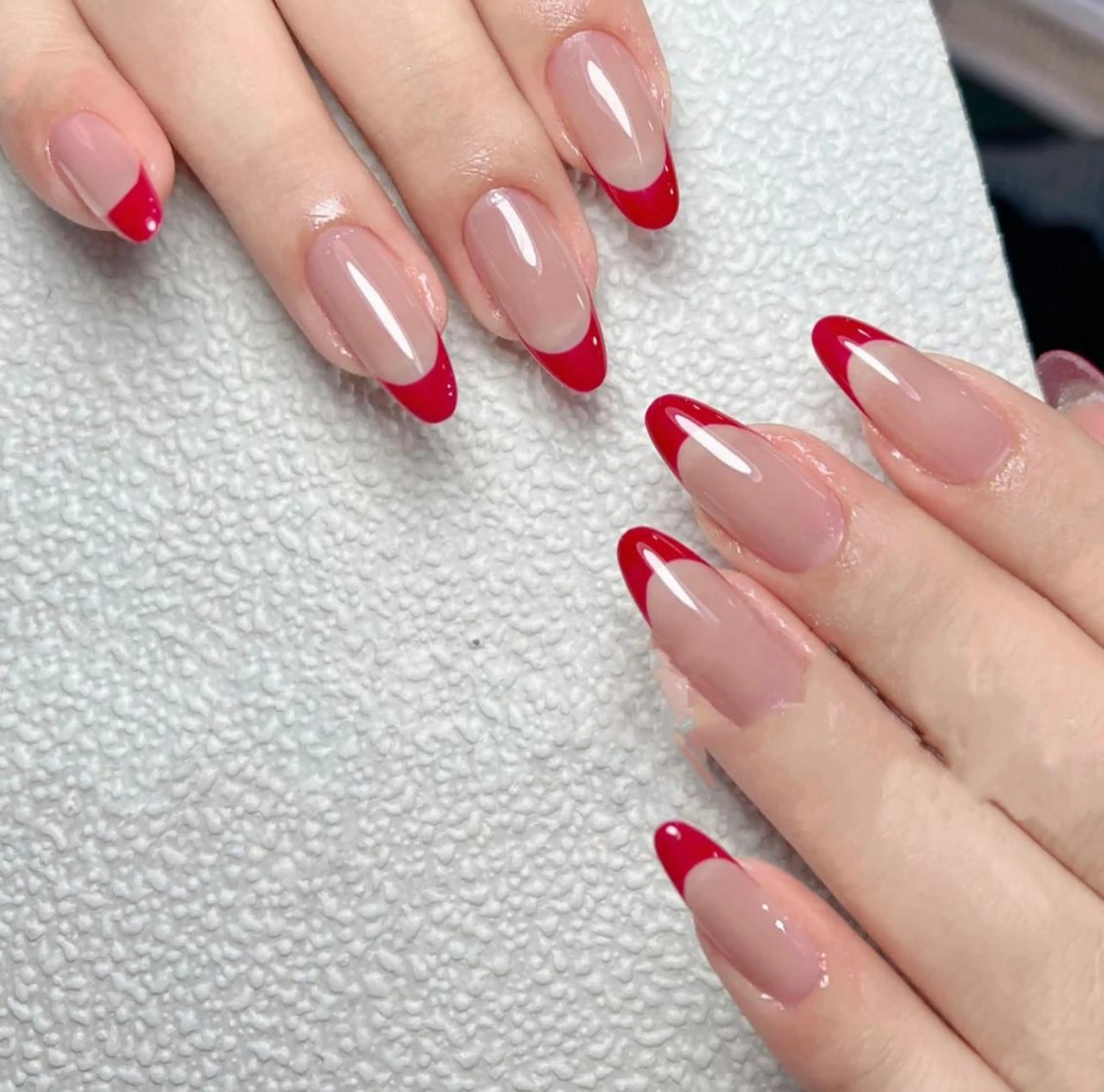 ネイル 長さ出し ネイルチップ Queens momoのネイルデザイン