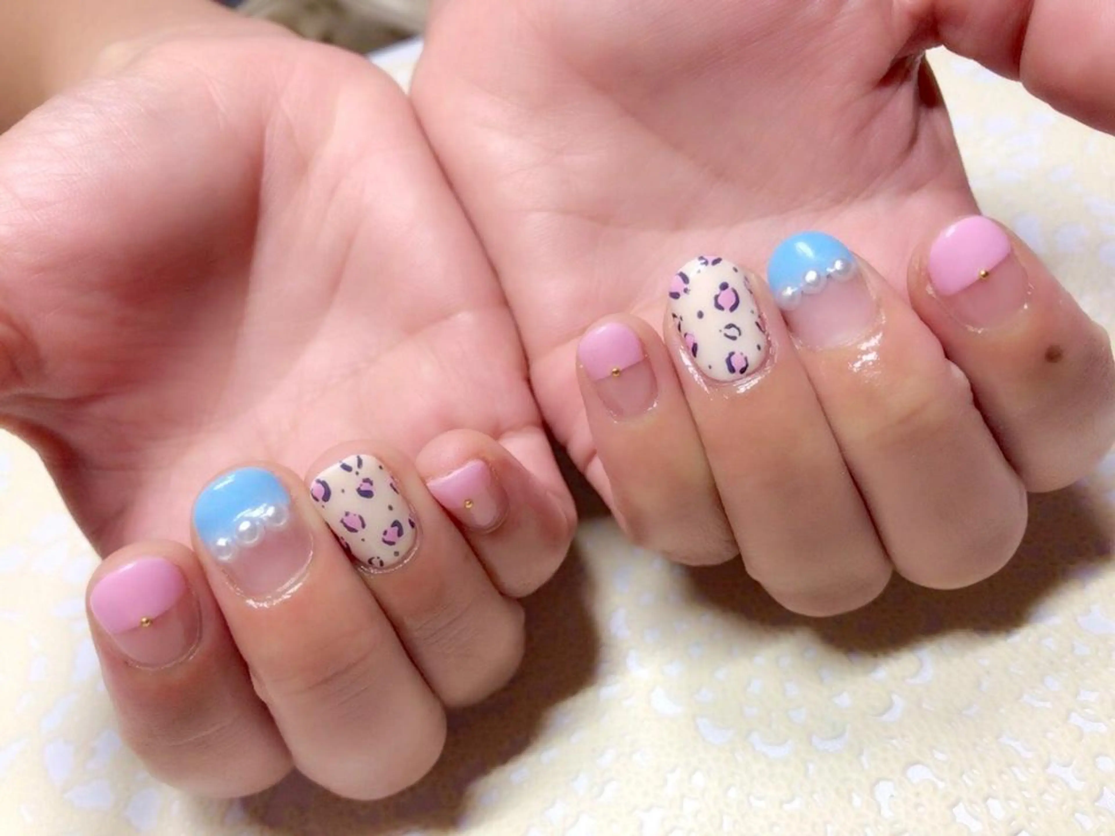 ネイル アニマル柄 フレンチネイル S Nailのネイルデザイン