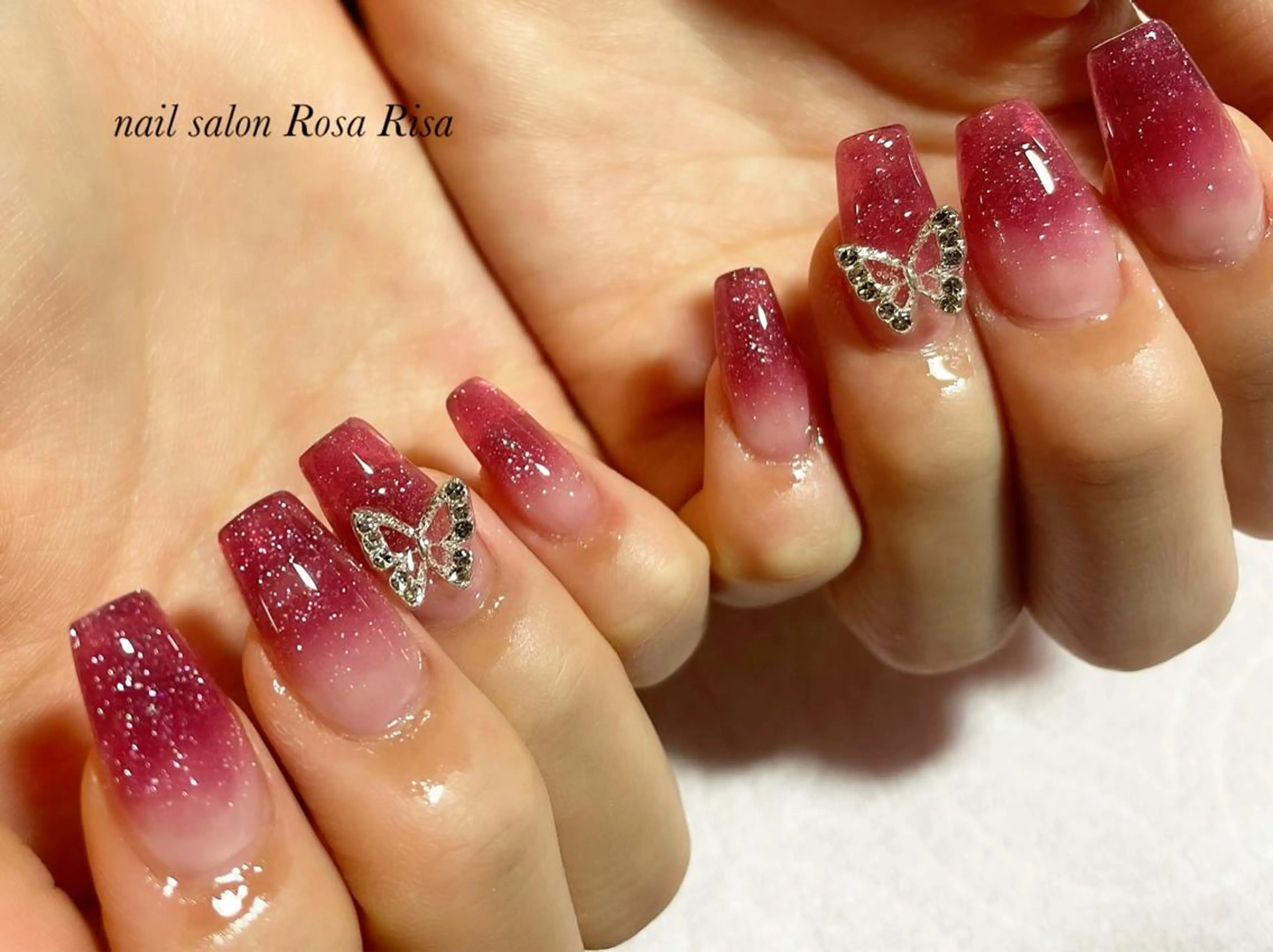 セミロング ネイル 持ち込み ネイルスタジオ シェイクユアハンズのネイルデザイン