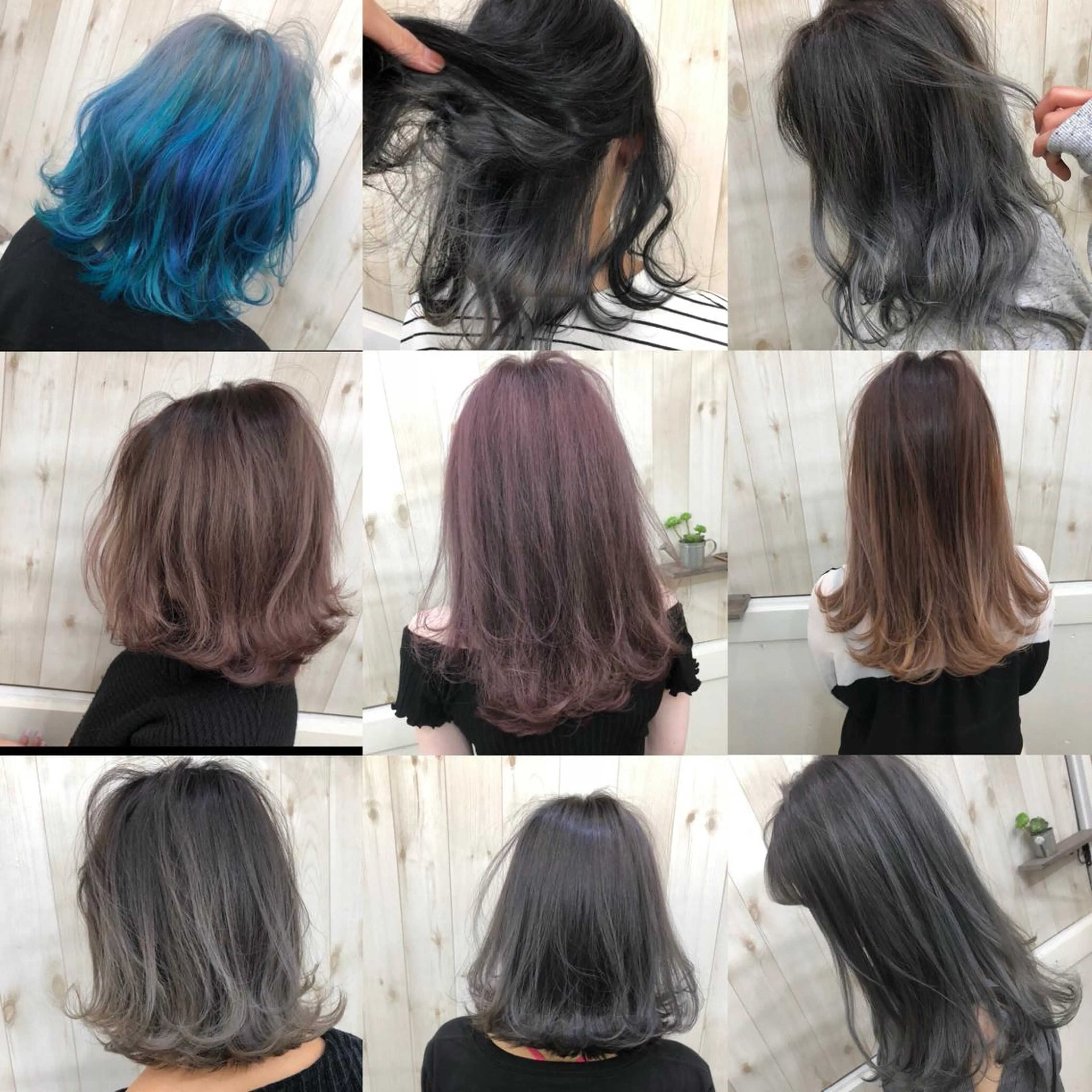 ミディアム カラー ブリーチ グラデーションカラー ハイライトカラー インナーカラー ハイライト ヘアカラー PSY(サイ)池袋 金田尚久🎨のヘアスタイル