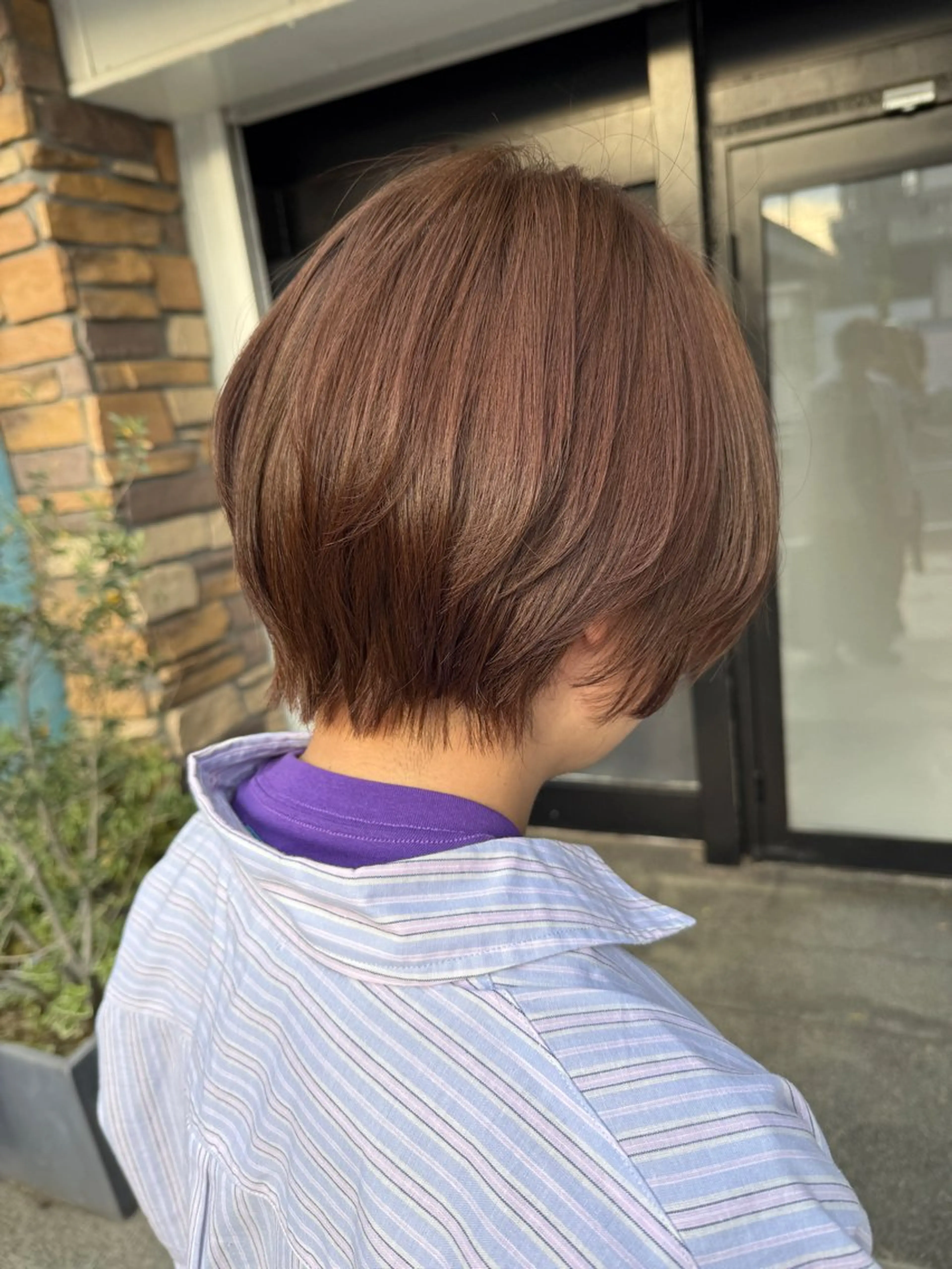 ショート カラー カット ヘアカラー トリートメント 透明感カラー/パーマ 🌀アオノのヘアスタイル