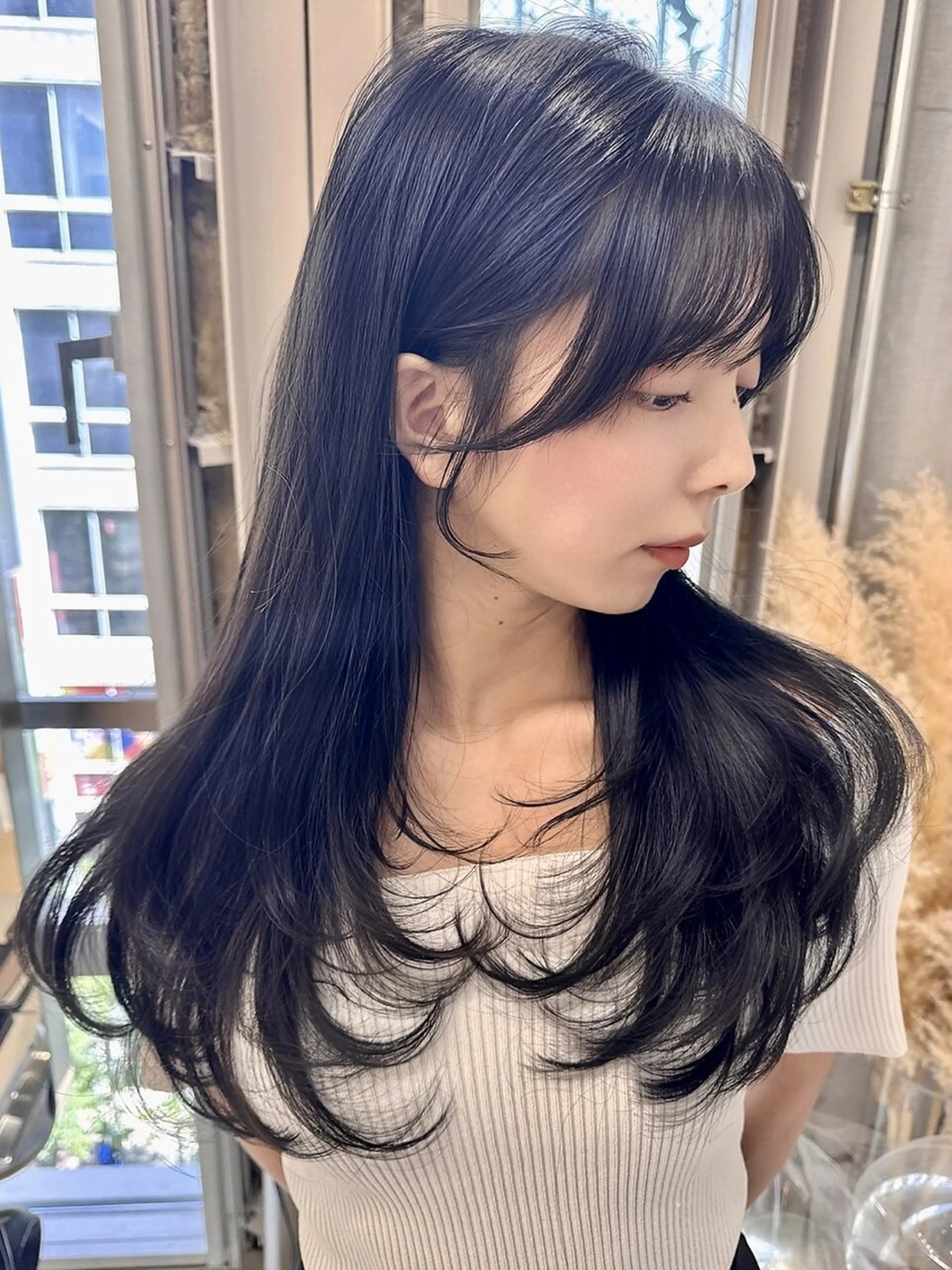 ロング レイヤーカット 艶ハイトーン特化 tatsuのヘアスタイル