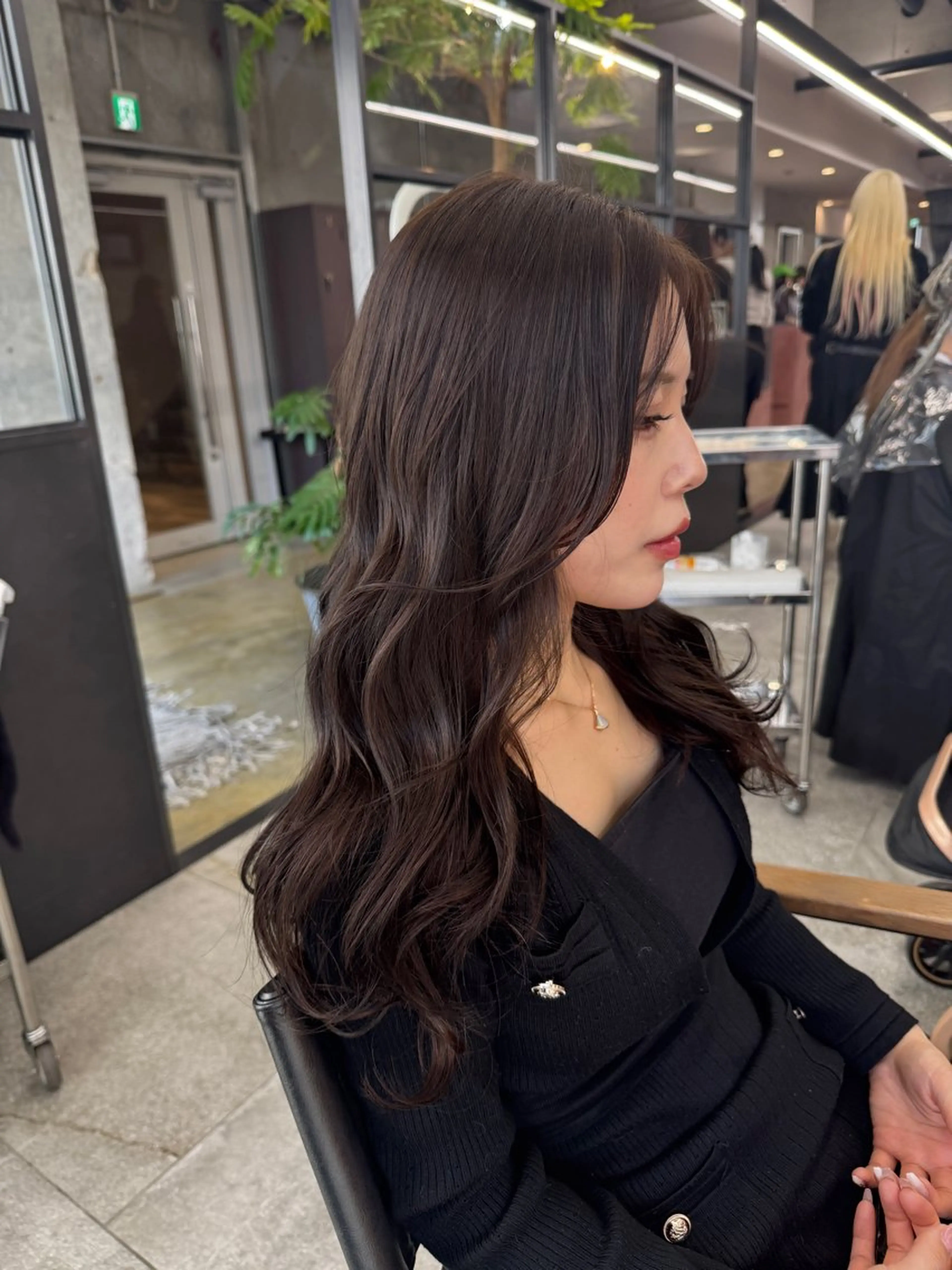 ロング カラー ヘアカラー ヘアセット 森田遥奈/透明感カラ ー/似合わせカットのヘアスタイル